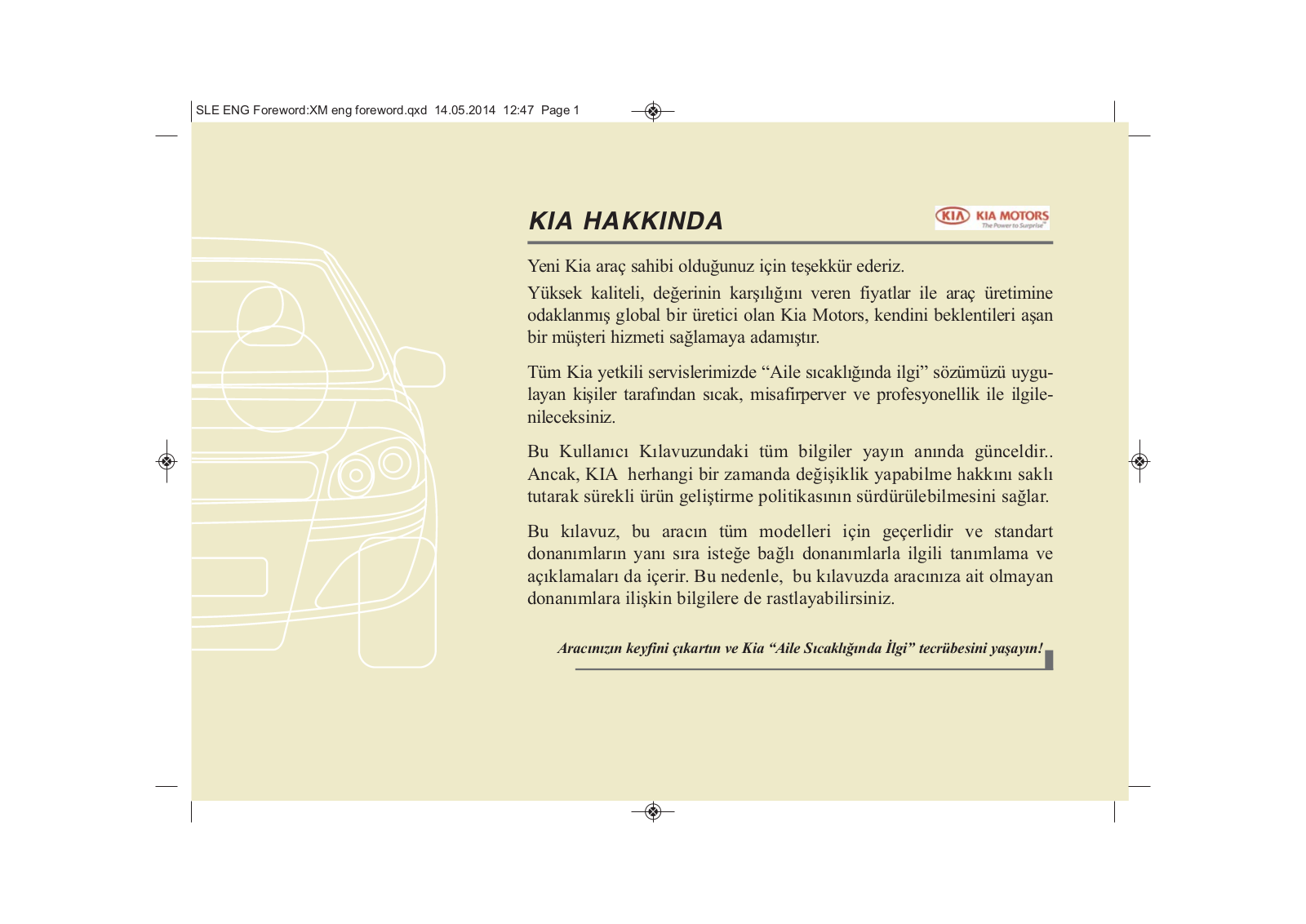 Kia Sportage 2014 Owner's Manual