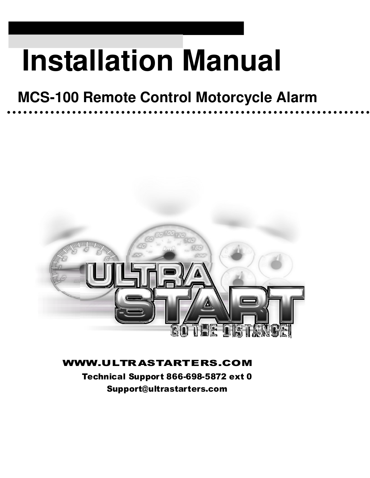 Ultra Start MCS-100 User Manual