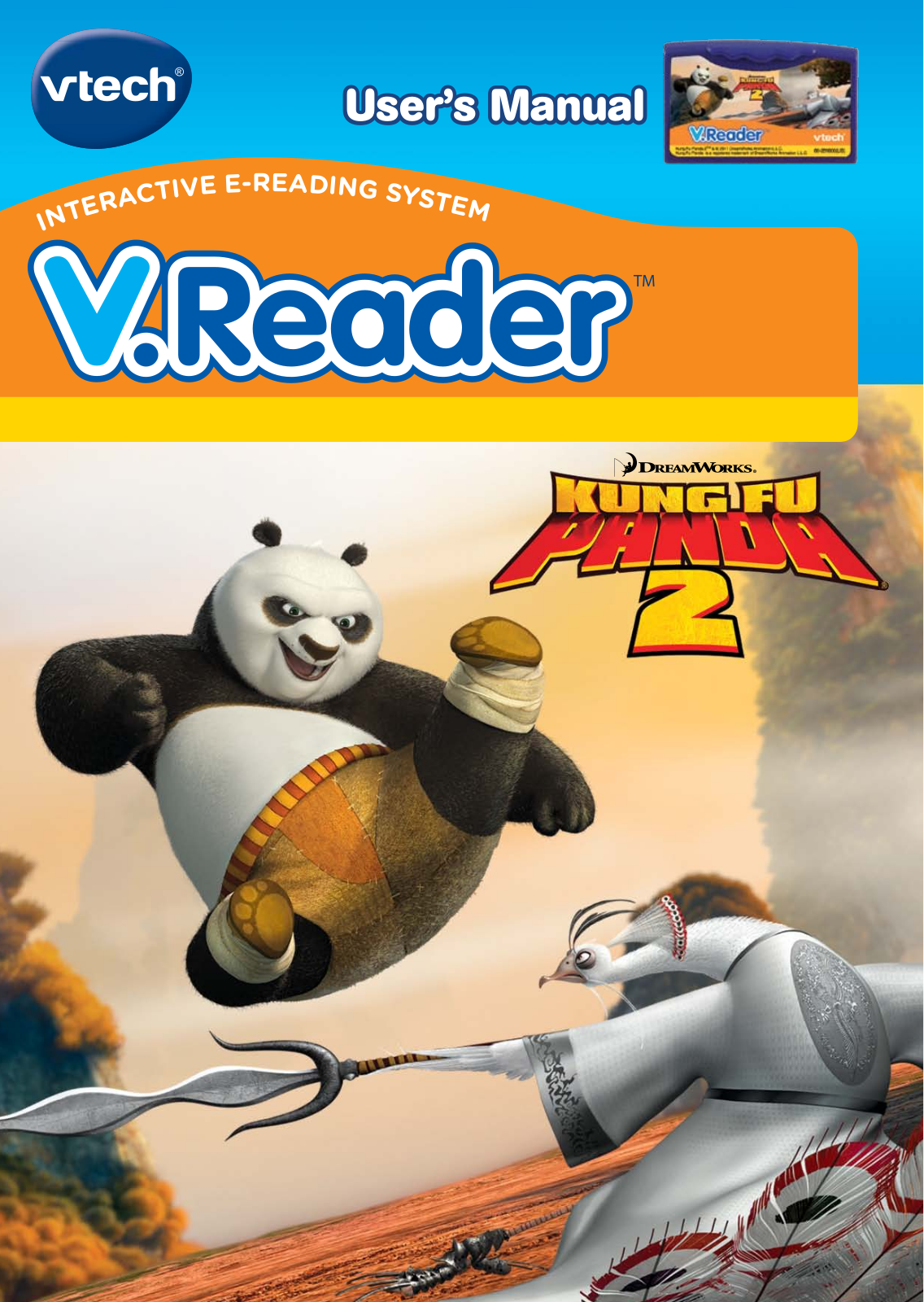 VTech V.Reader Cartridge- Kung Fu Panda 2 Owner's Manual