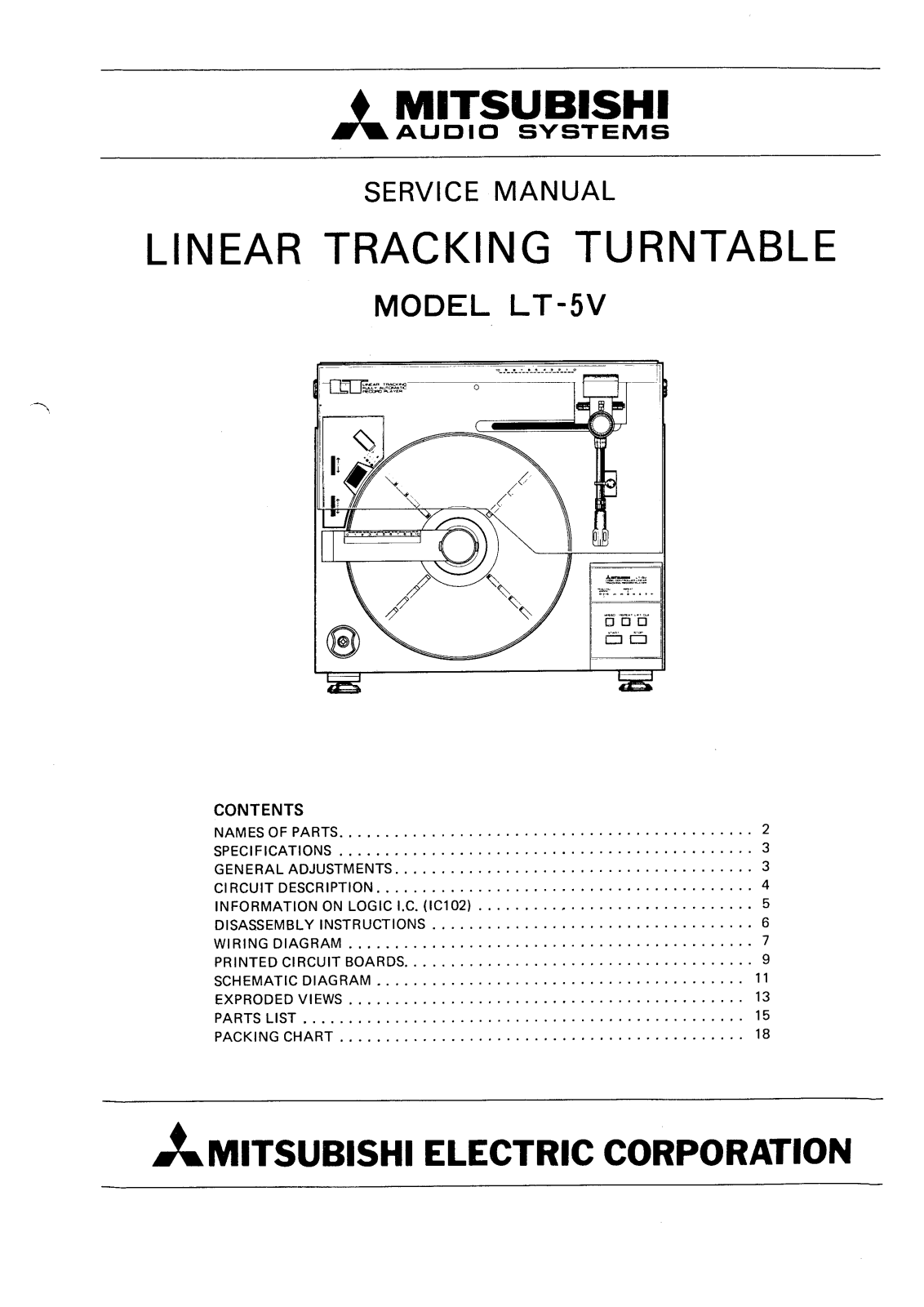 Mitsubishi LT-5V Service Manual