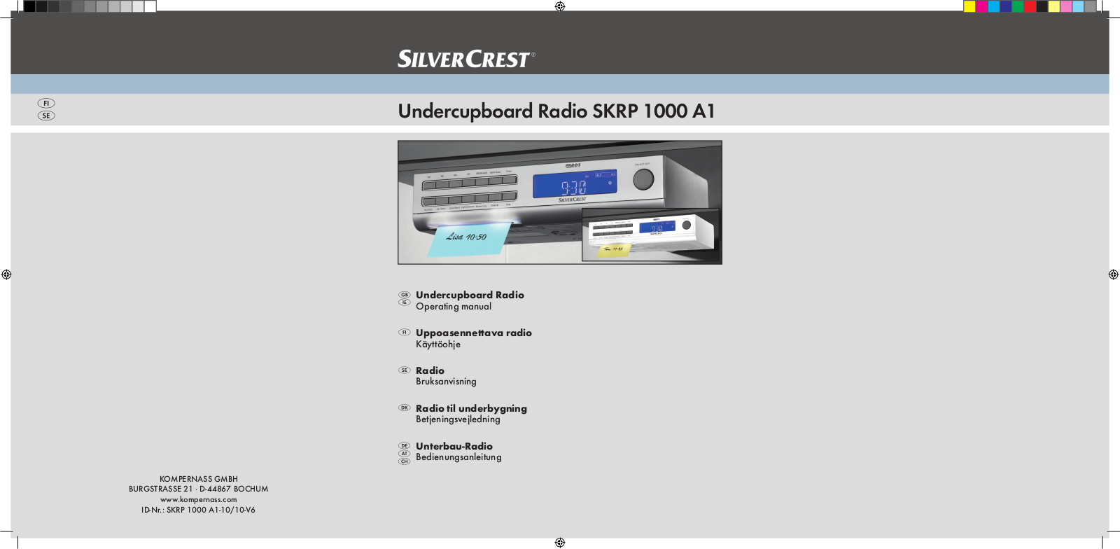 Silvercrest SKRP 1000 A1 Operating instructions