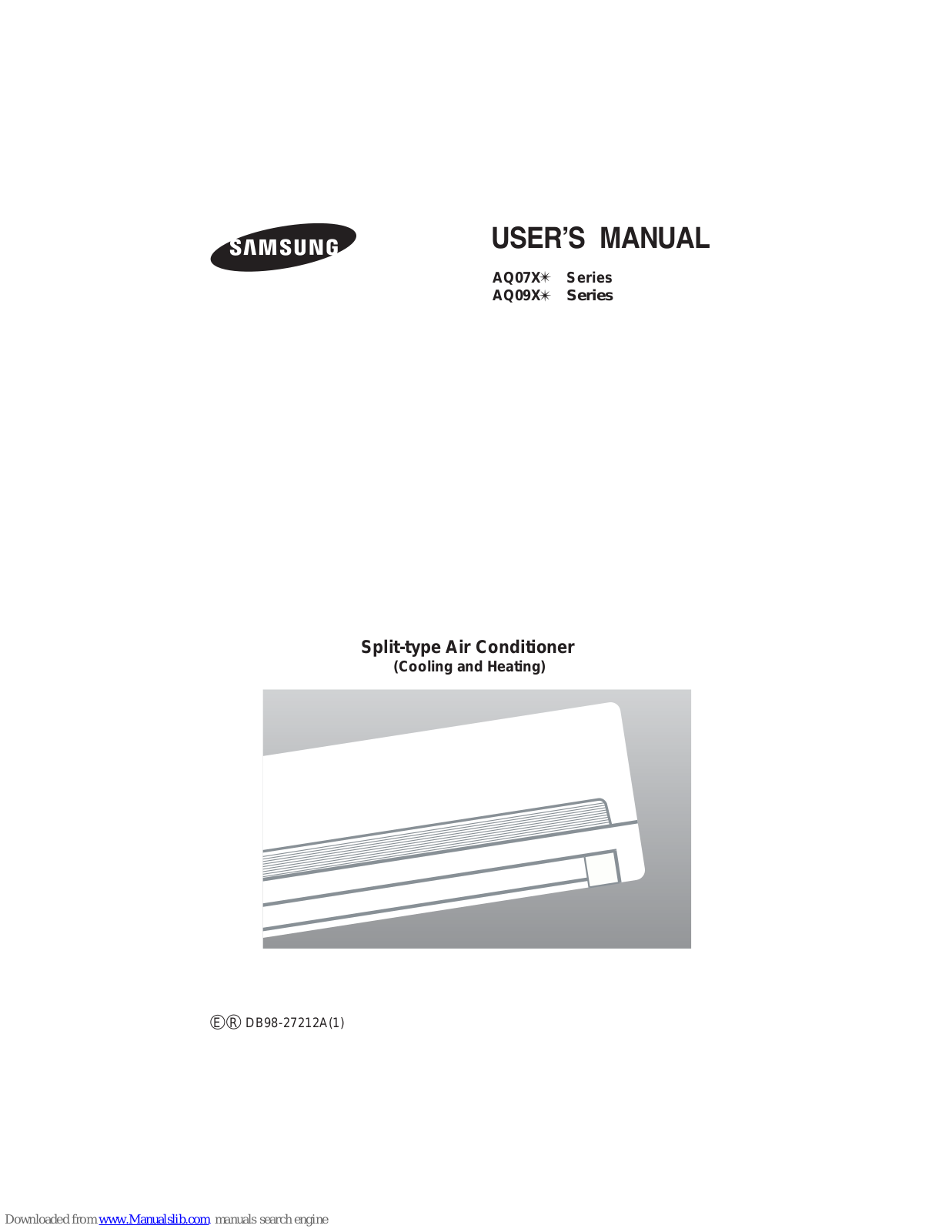 Samsung AQ07X Series, AQ09X Series User Manual