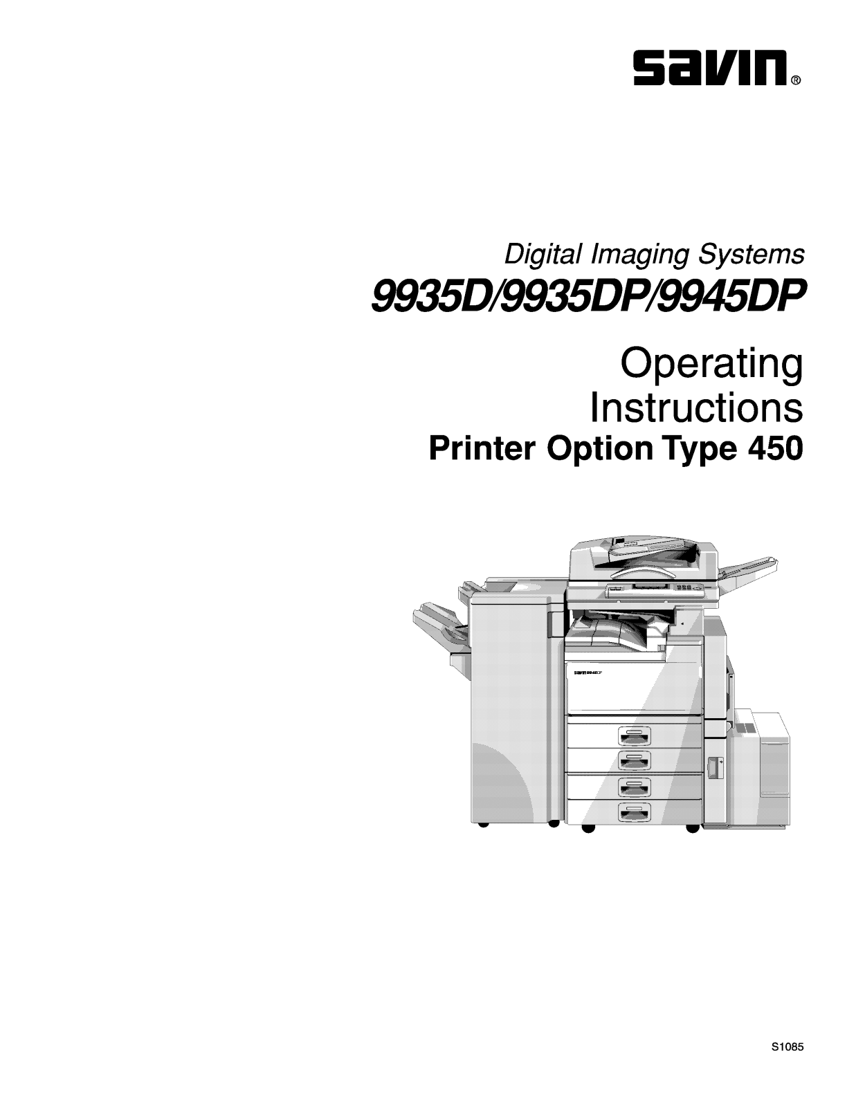 Savin 9935D, 9945DP, 9935DP User Manual