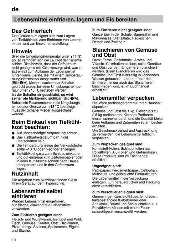SIEMENS KG36VX27 User Manual