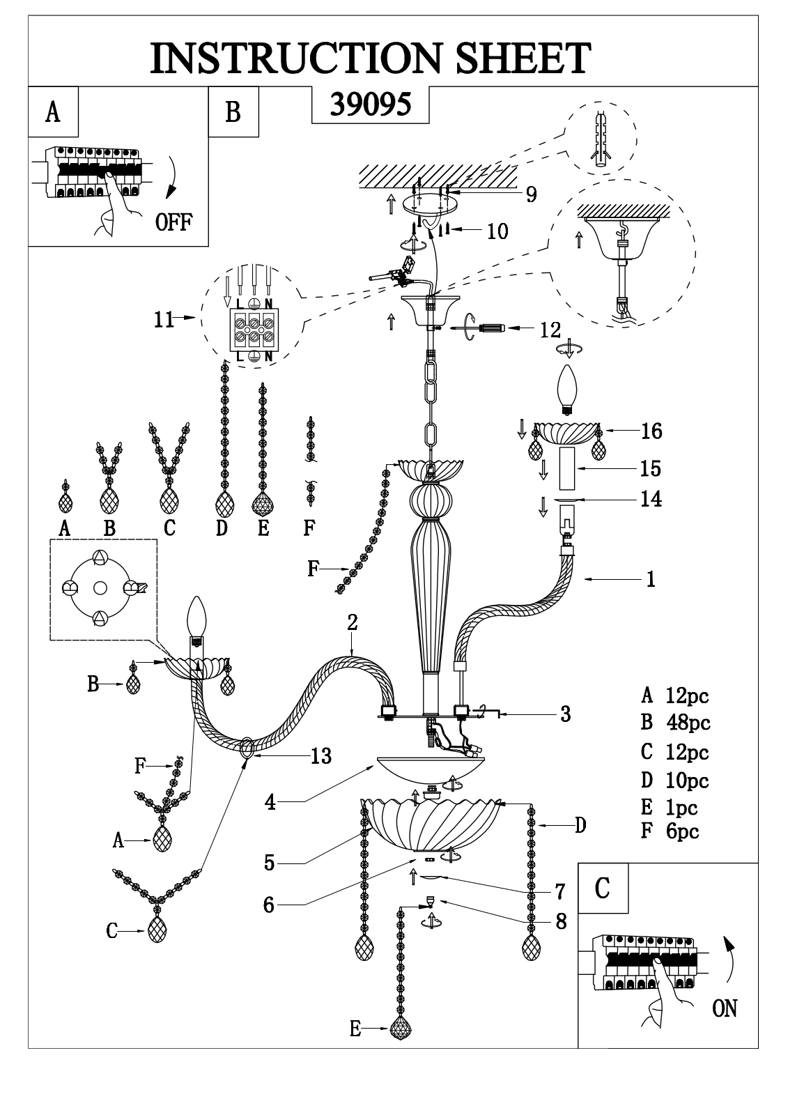 Eglo 39095 operation manual