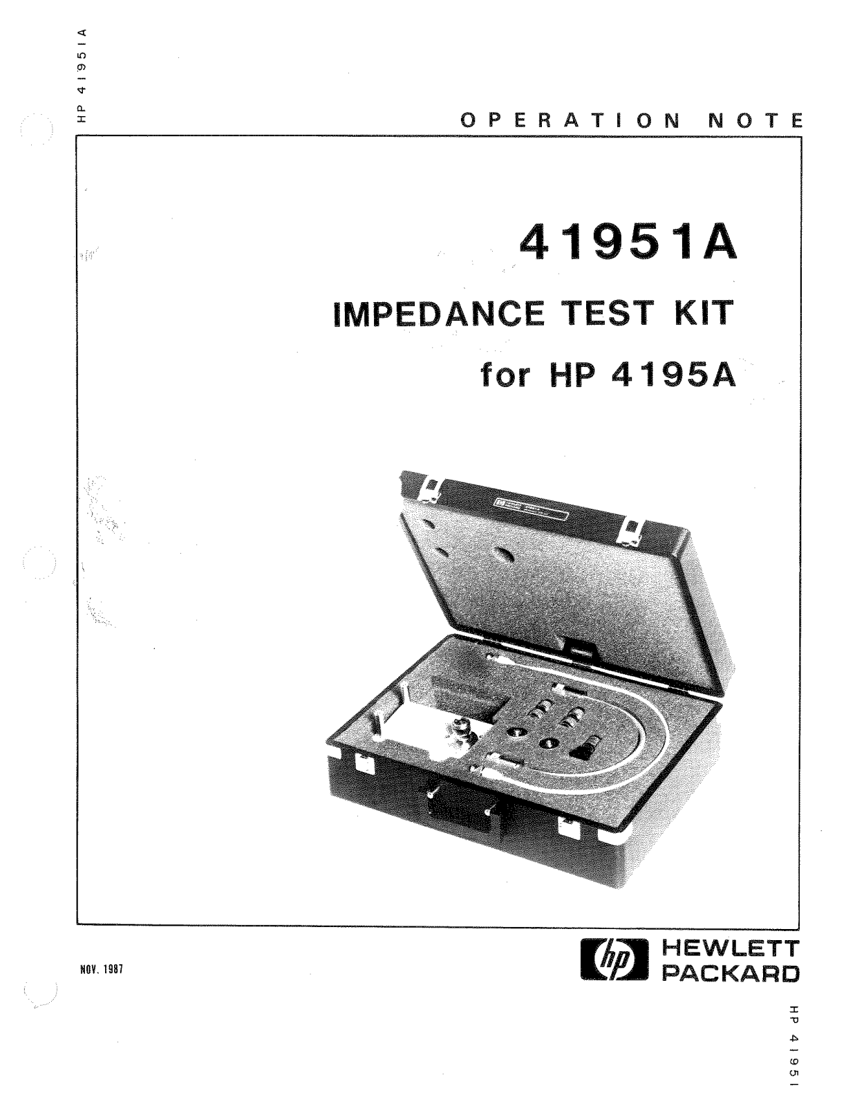 HP (Hewlett-Packard) 4195A User Manual