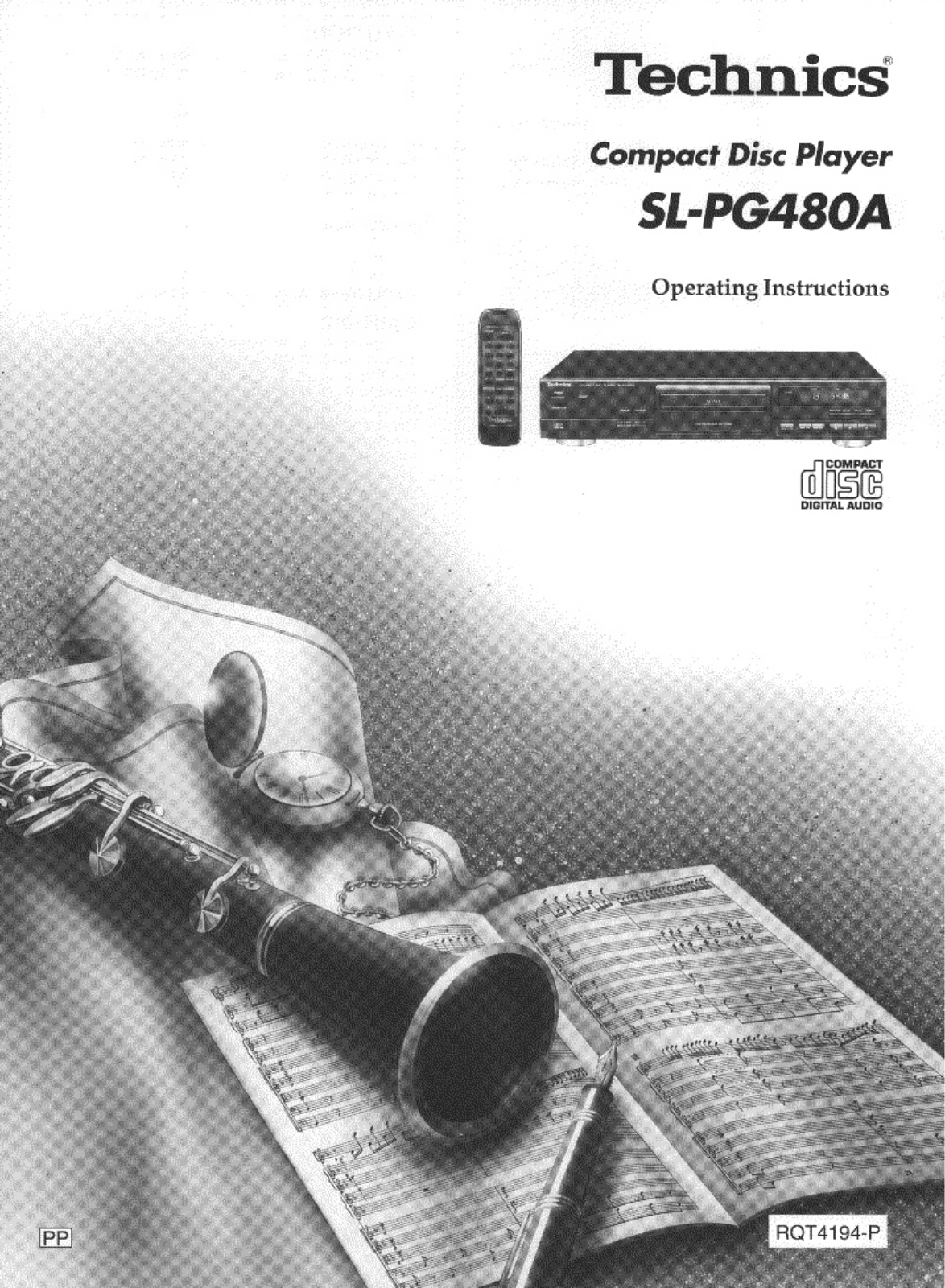 Panasonic sl-pg480a Operation Manual