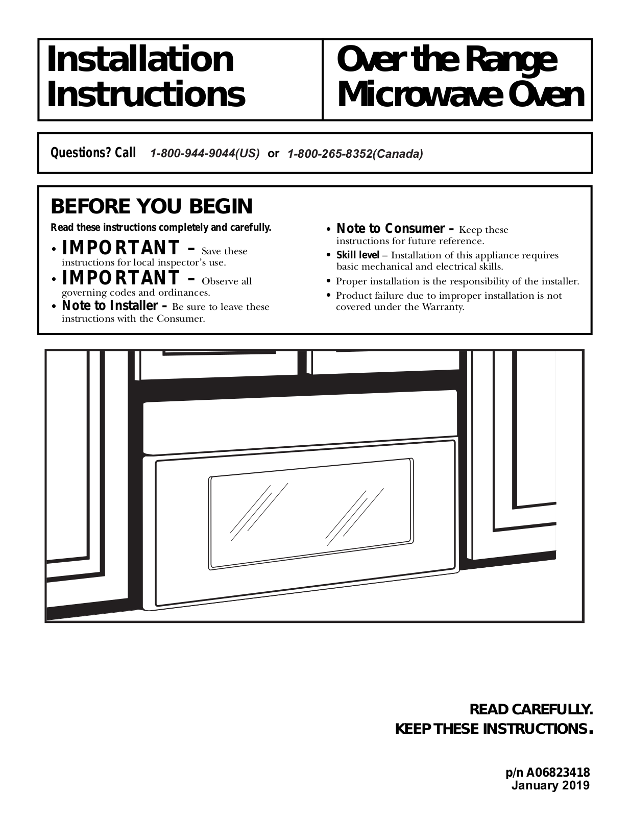 Frigidaire FGBM15WCVF Installation Manual