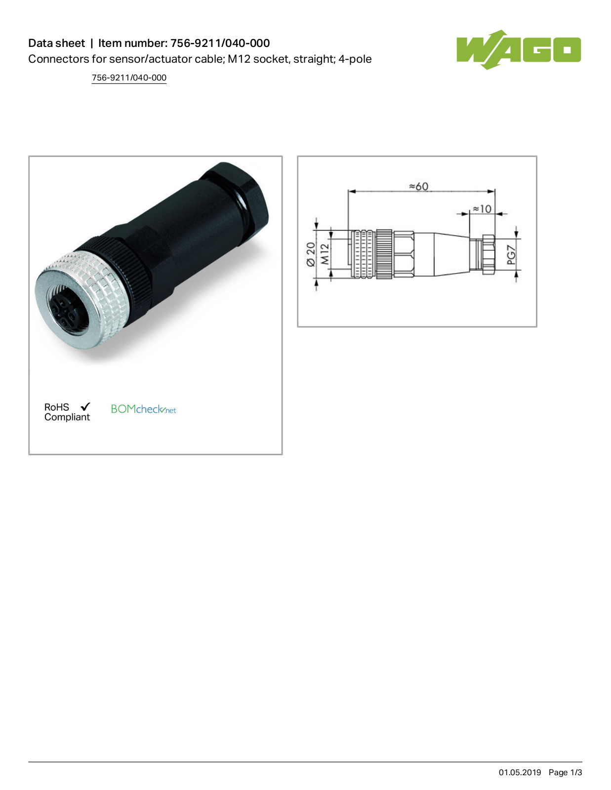 Wago 756-9211/040-000 Data Sheet