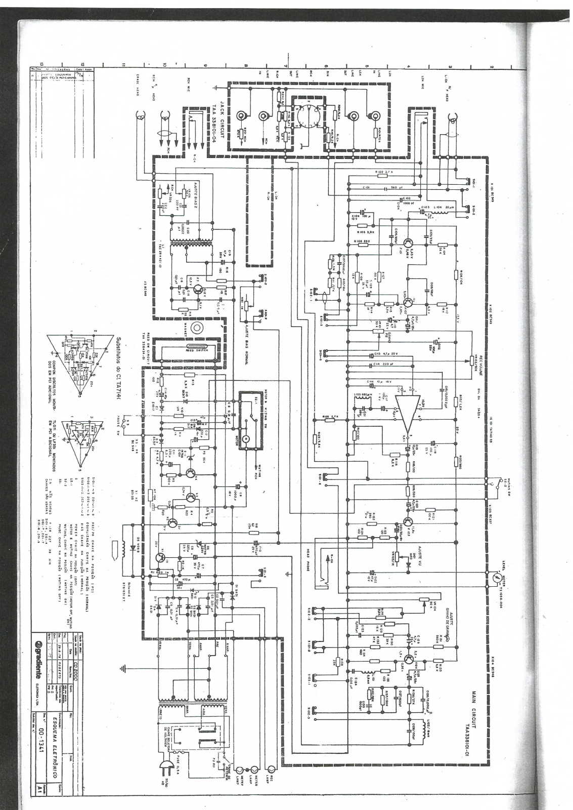 Gradiente CD2000 Schematic