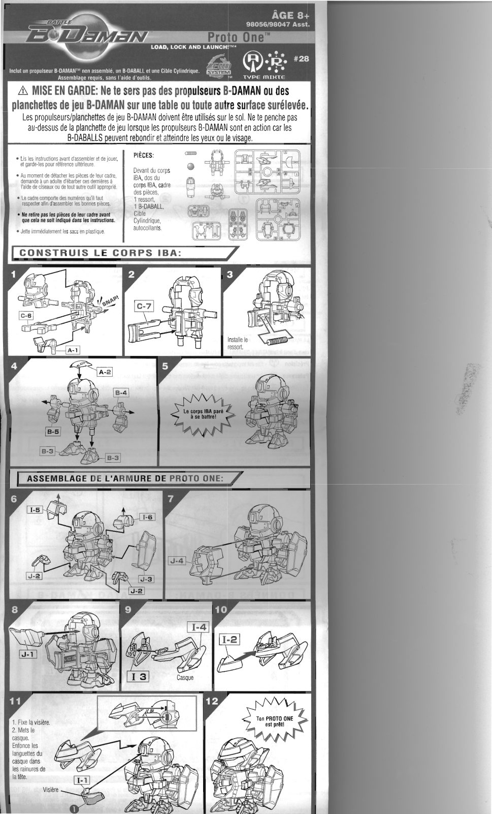 HASBRO B Daman Proto One User Manual