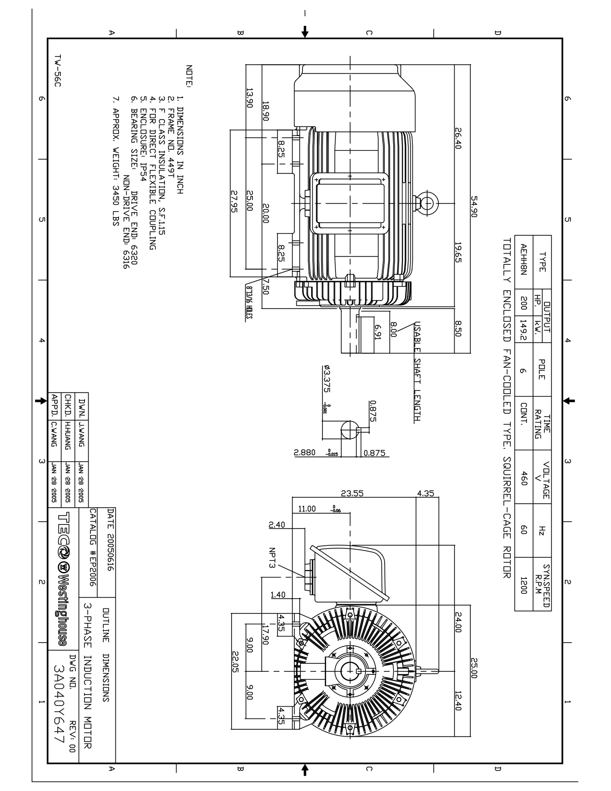 Teco EP2006 Reference Drawing