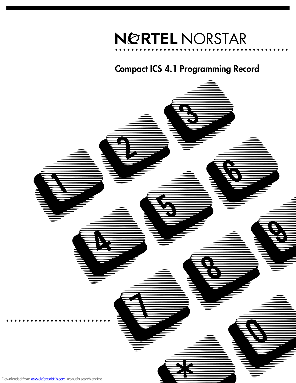 Nortel ICS 4.1, Norstar Compact ICS 4.1 User Manual