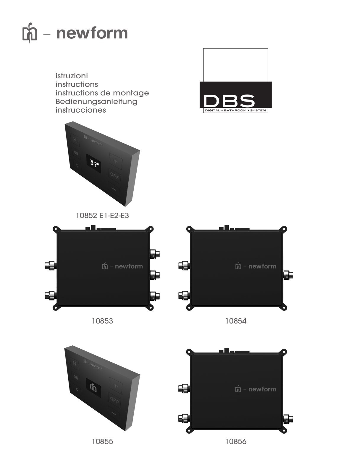 newform DBS, 10854, 10855, 10856, 10853 Instructions Manual - ManualMachine.com