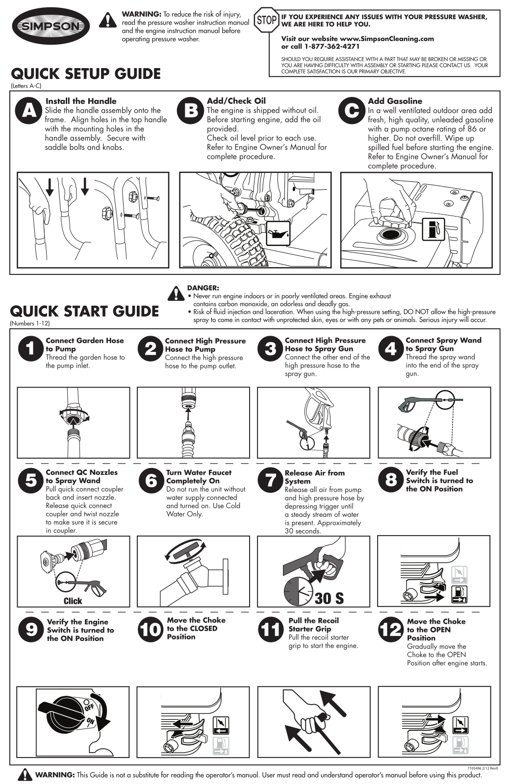 Simpson PS61041-S Quick Start Guide - ManualMachine.com