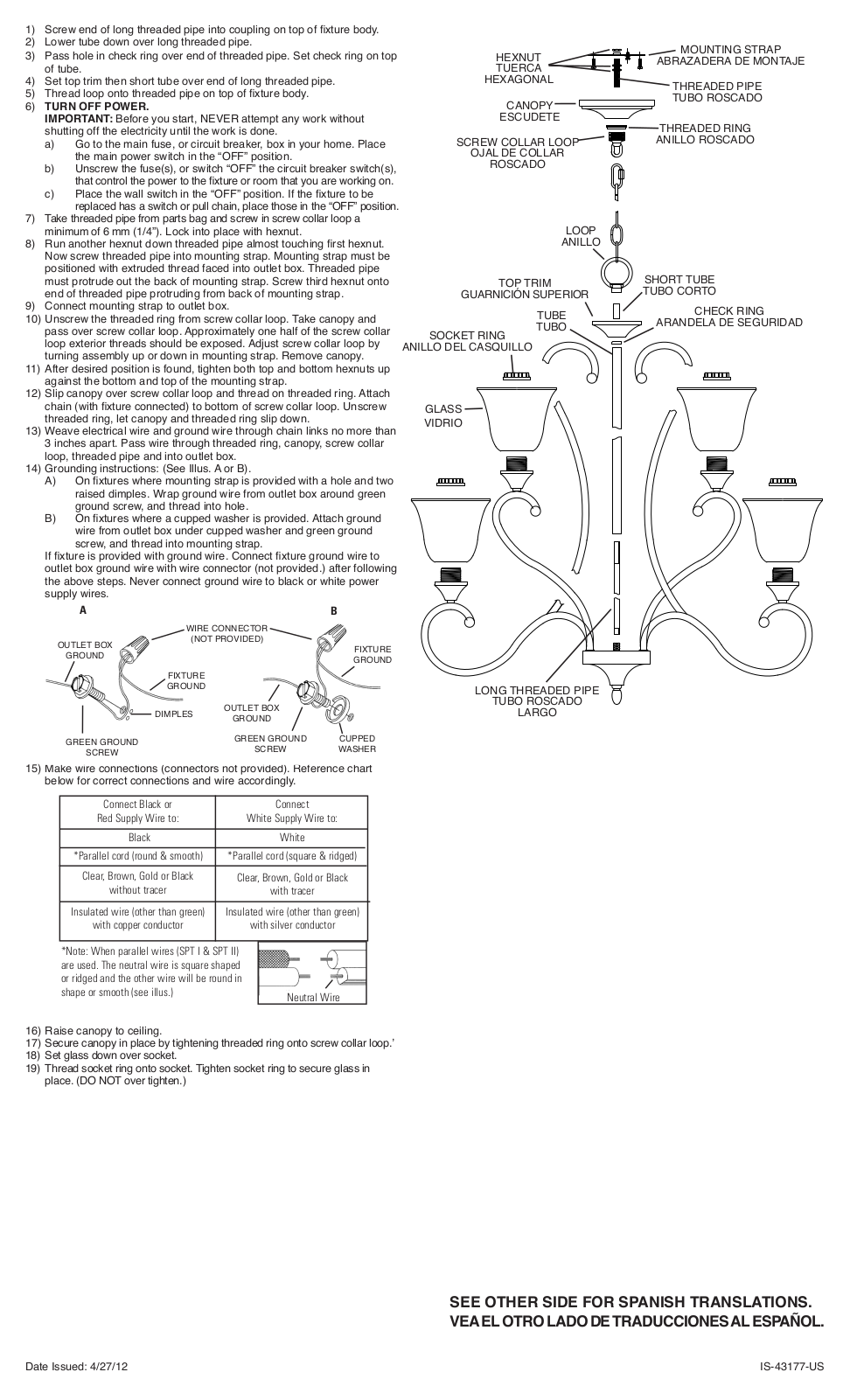 Kichler 43177 User Manual