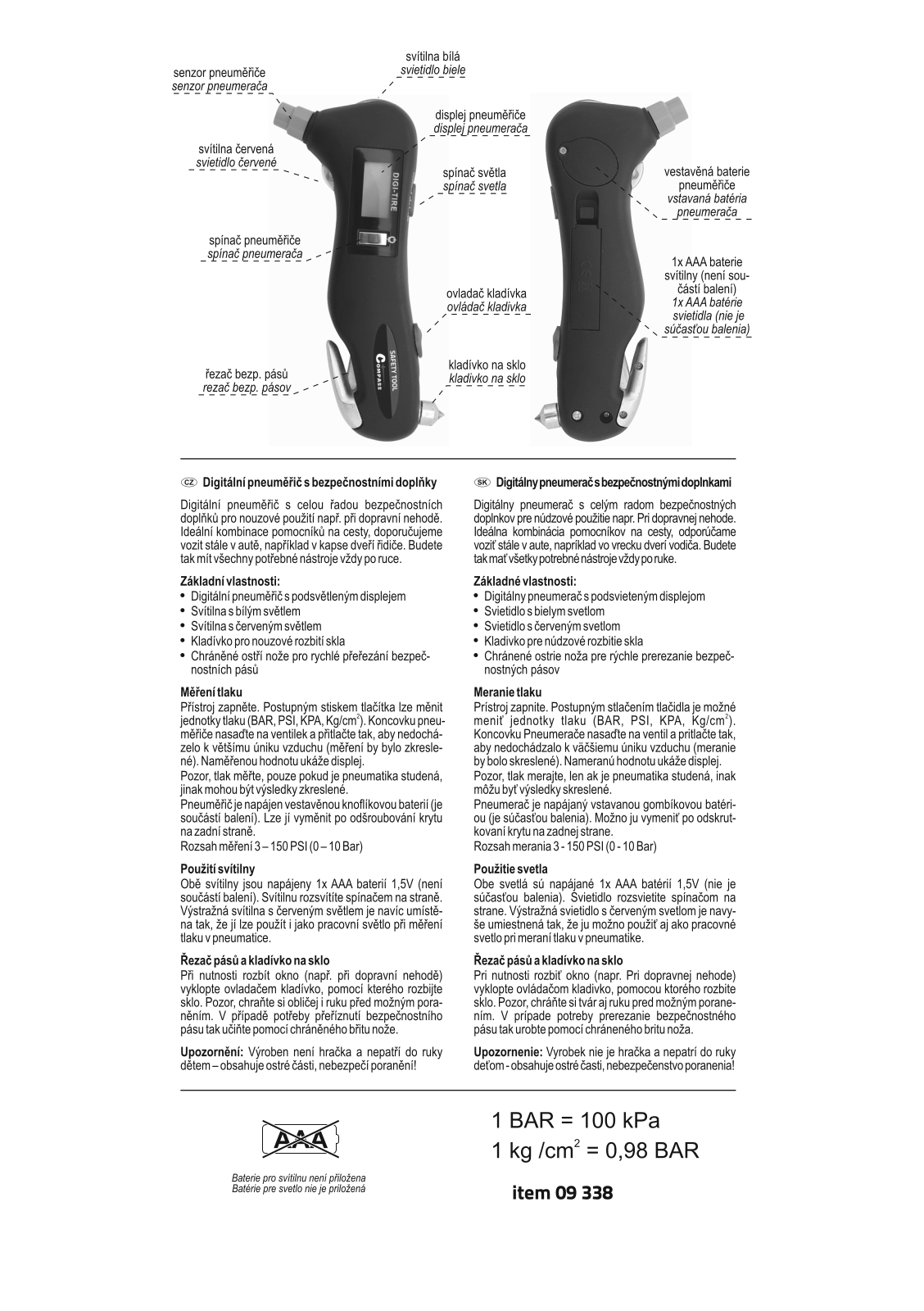 Compass 09338 User Manual