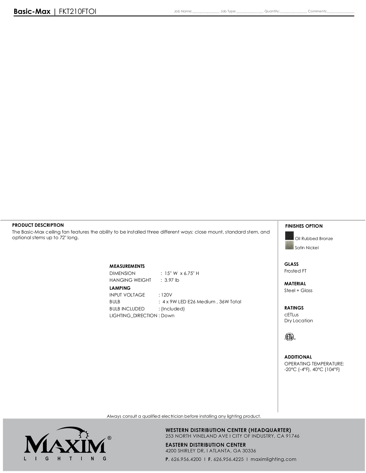 Maxim Lighting MXL15130 Specifications - ManualMachine.com