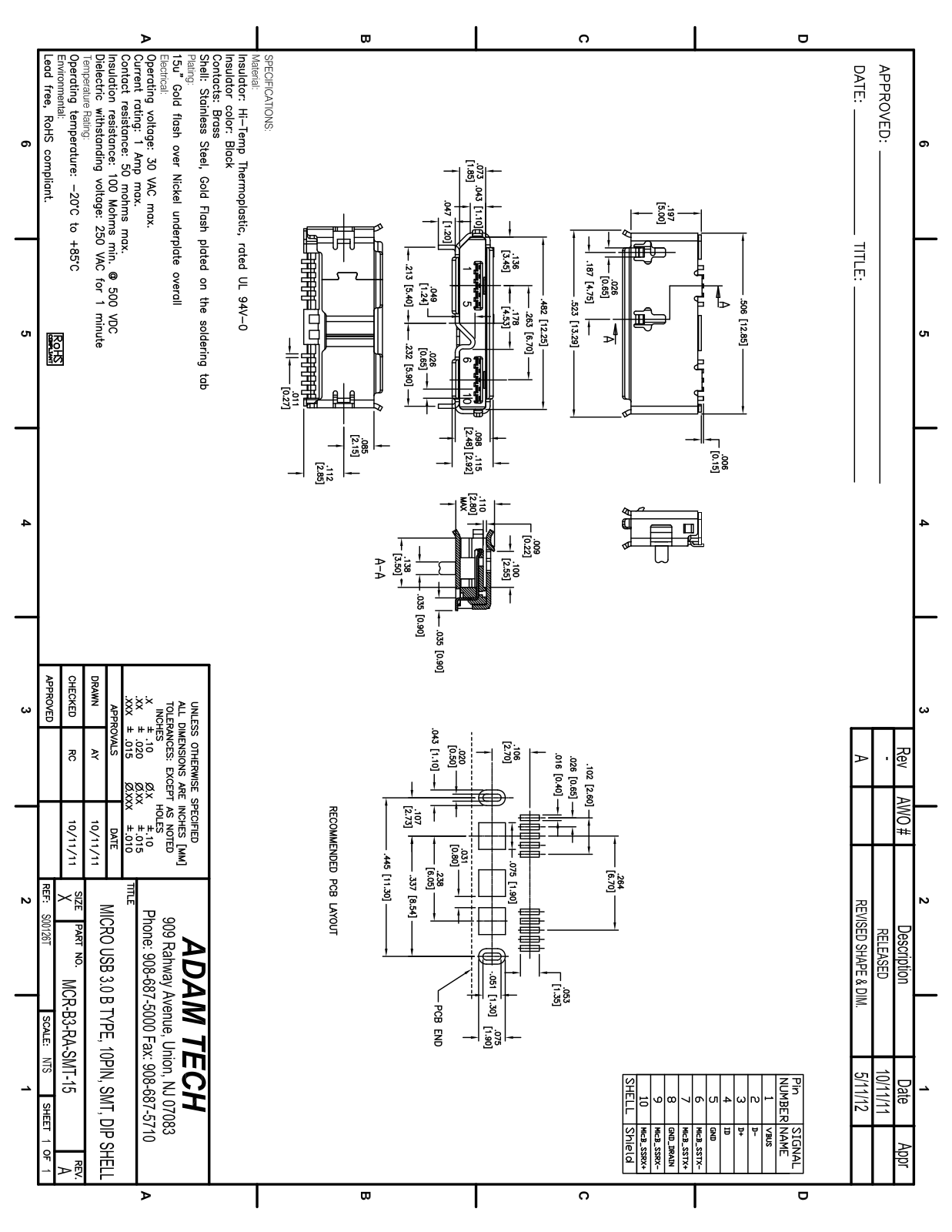Datasheet MCR-B3-RA-SMT-15-T/R Specification - ManualMachine.com