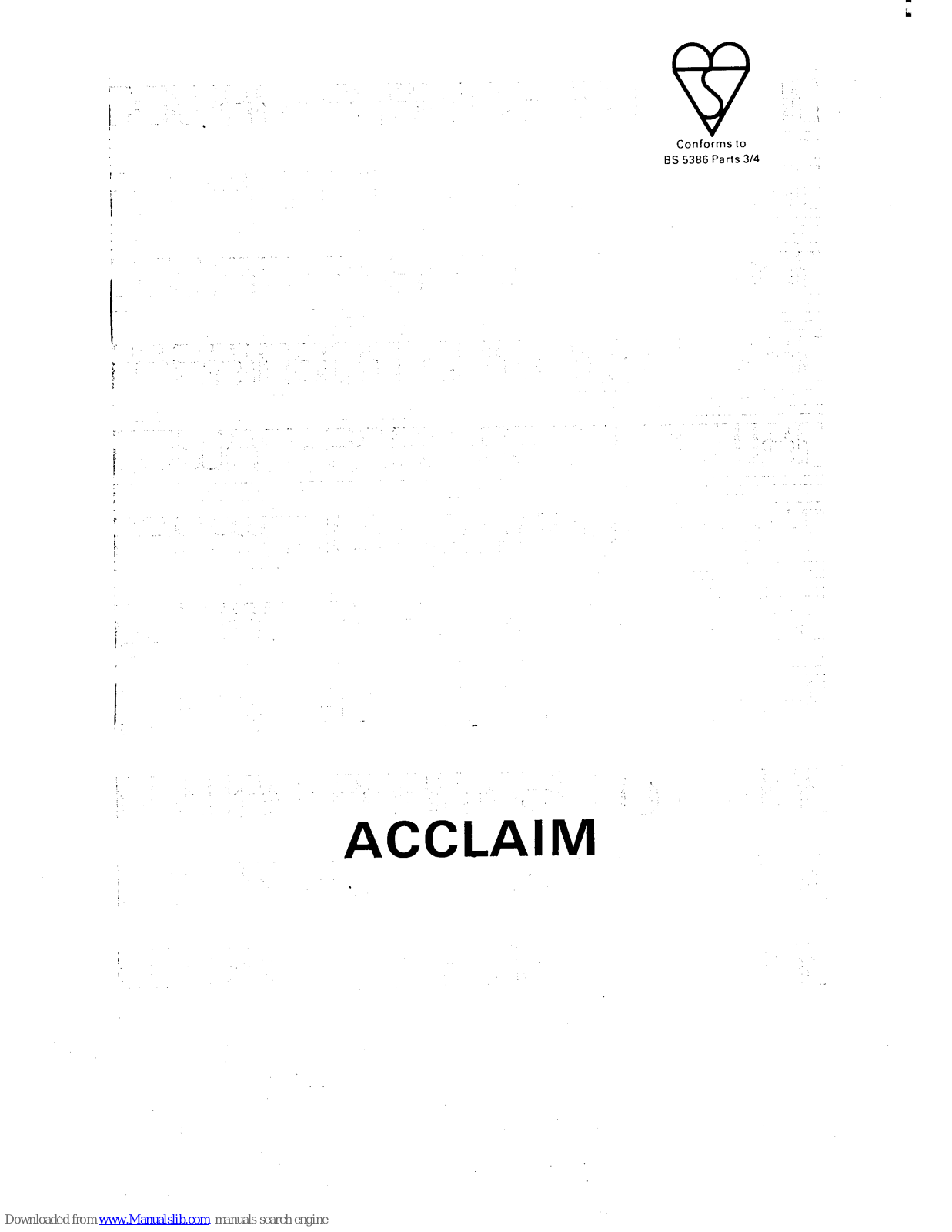 Parkinson Cowan ACCLAIM User Manual