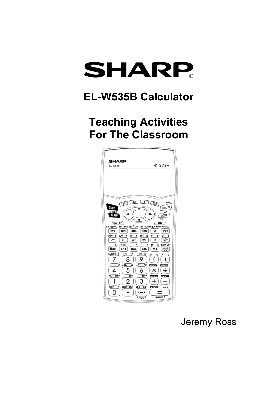 Sharp EL-W535B User Manual