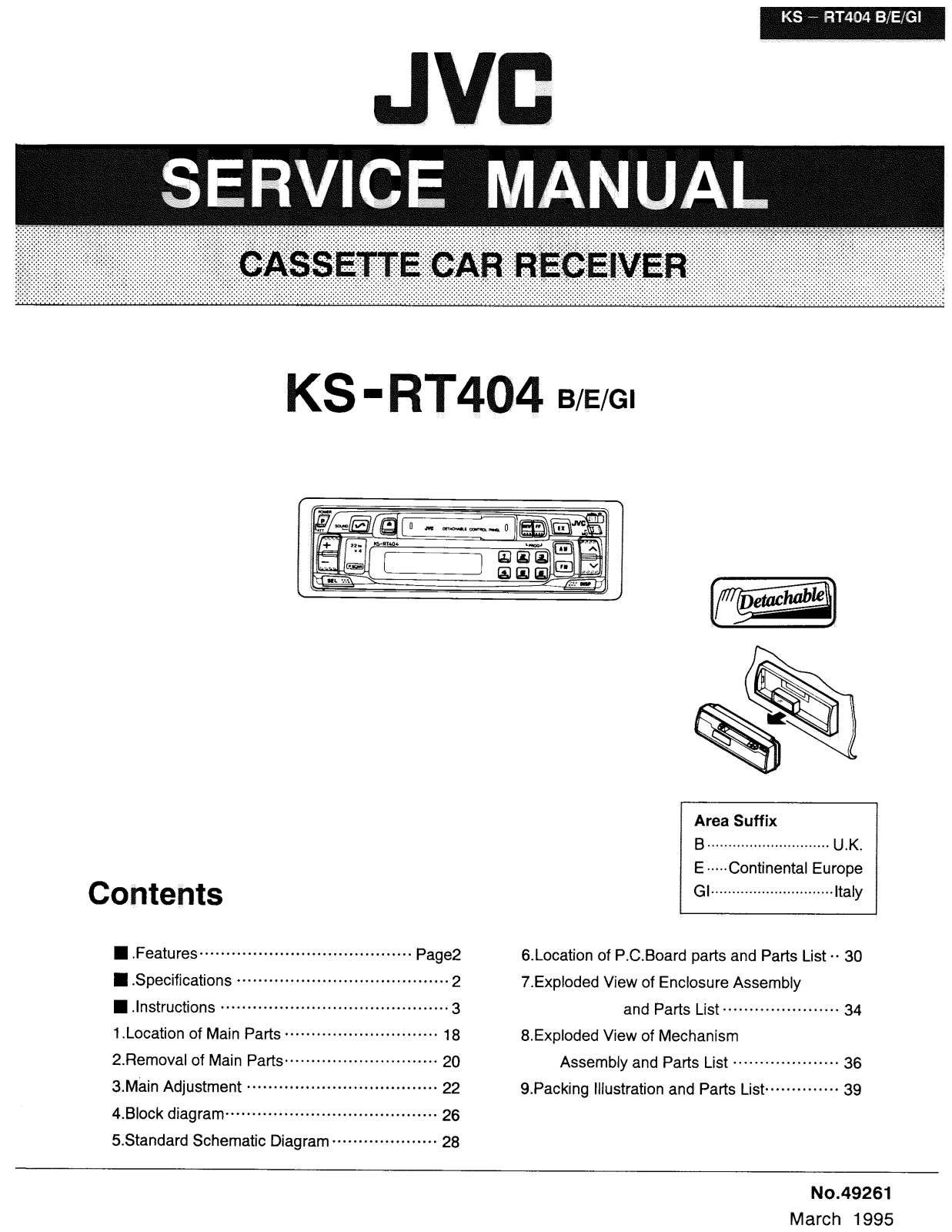 JVC KS-RT404B, KS-RT404E, KS-RT404GI Service Manual