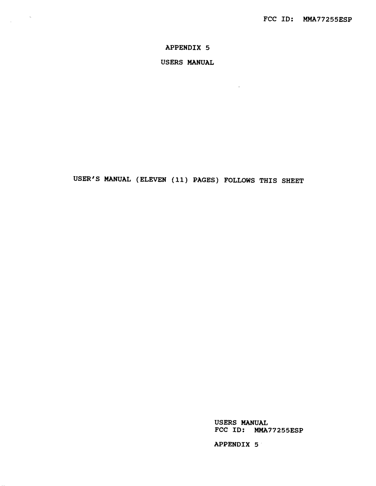 Midland Radio 77255ESP User Manual