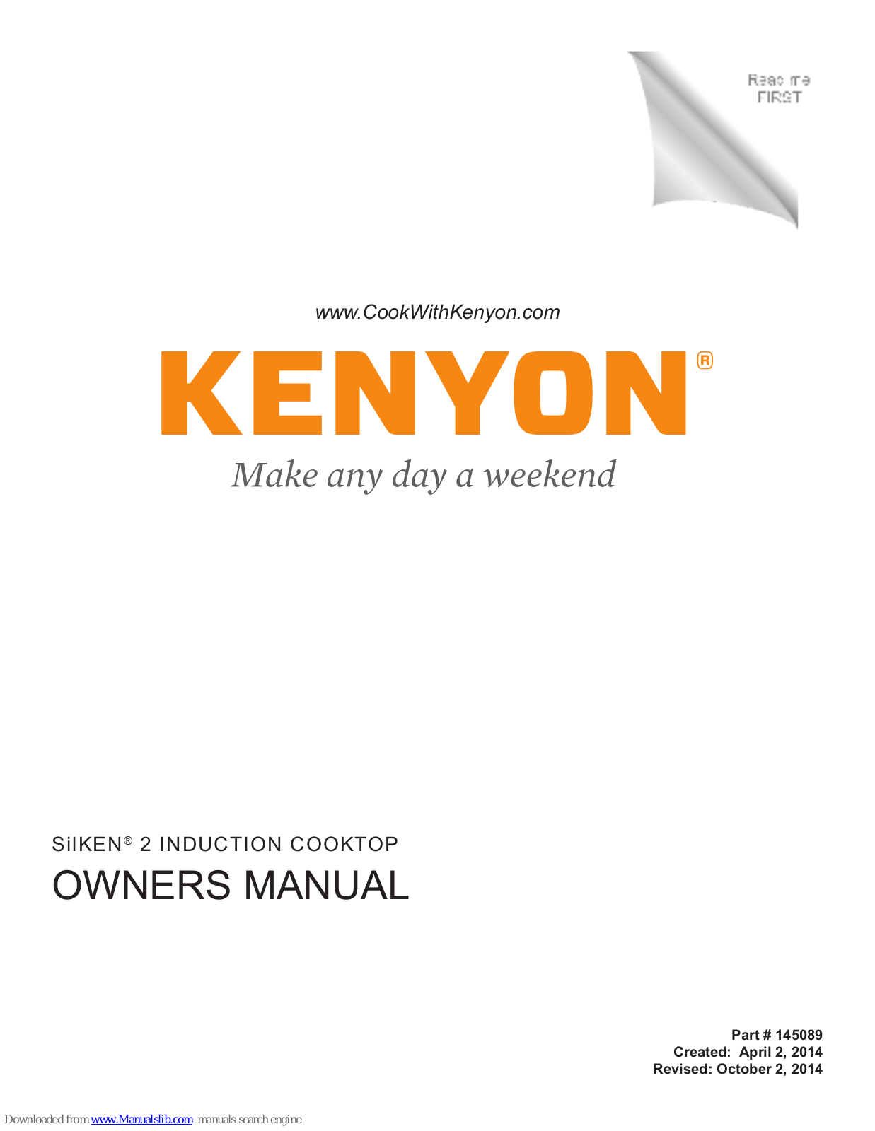 Kenyon SILKEN 2 Owner's Manual