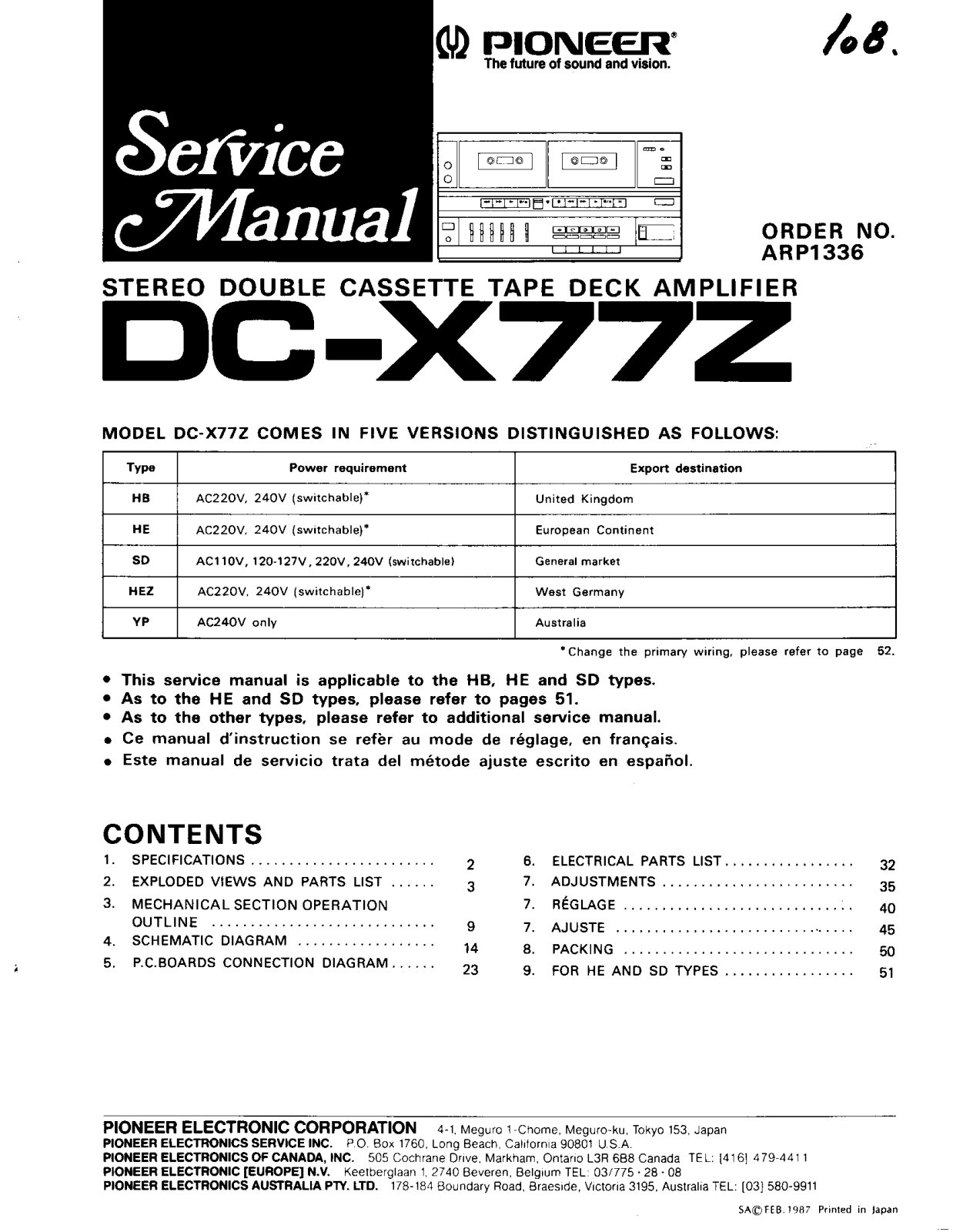 Pioneer DC-X77S Schematic - ManualMachine.com