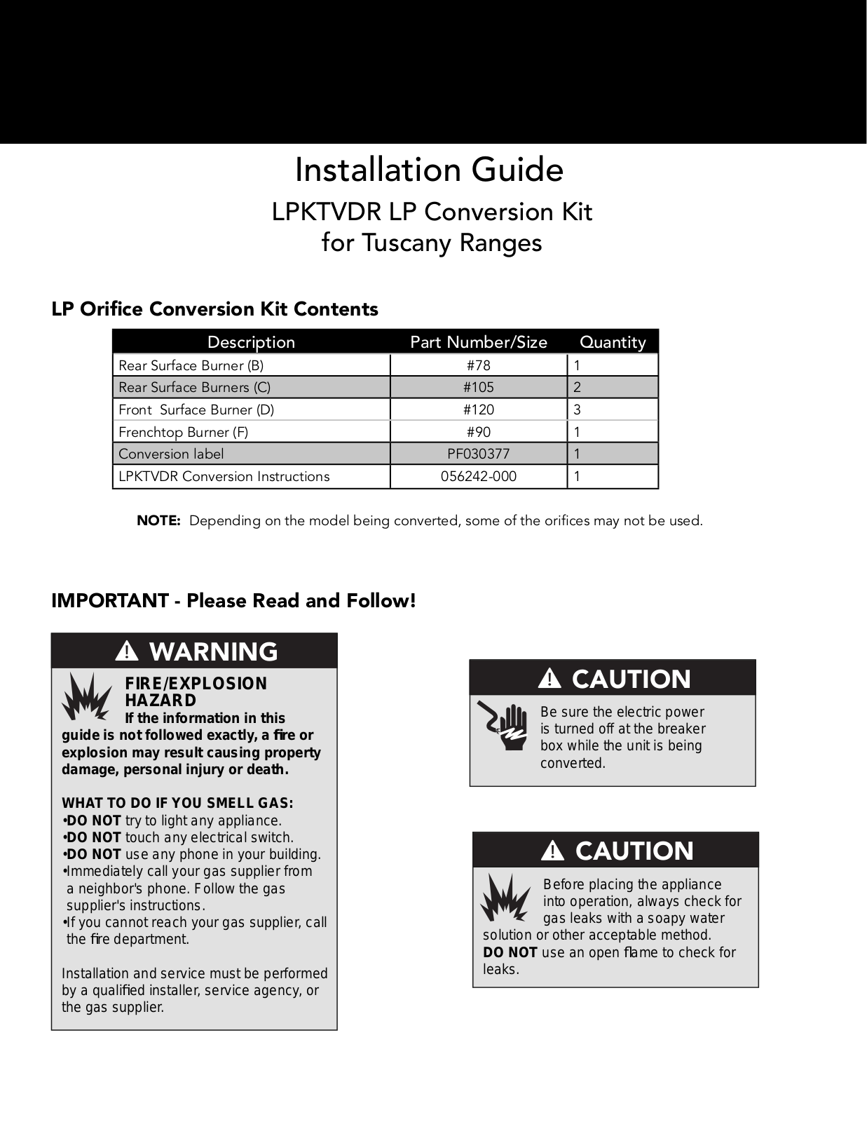 Viking TVDR3614BGB, TVDR3614BAW User Manual