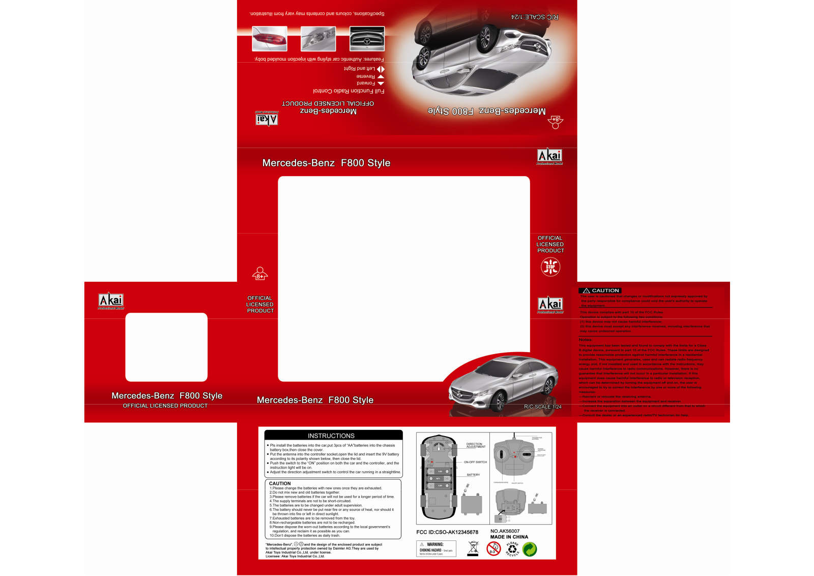 Akai Toys AK12345678 Users Manual