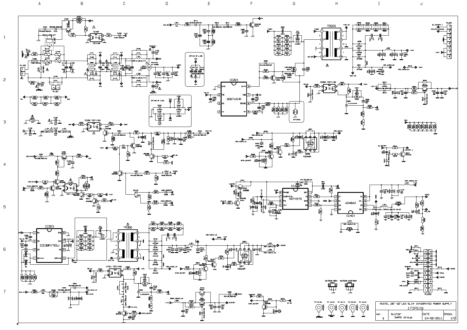 VESTEL 17IPS19-3 Schematic