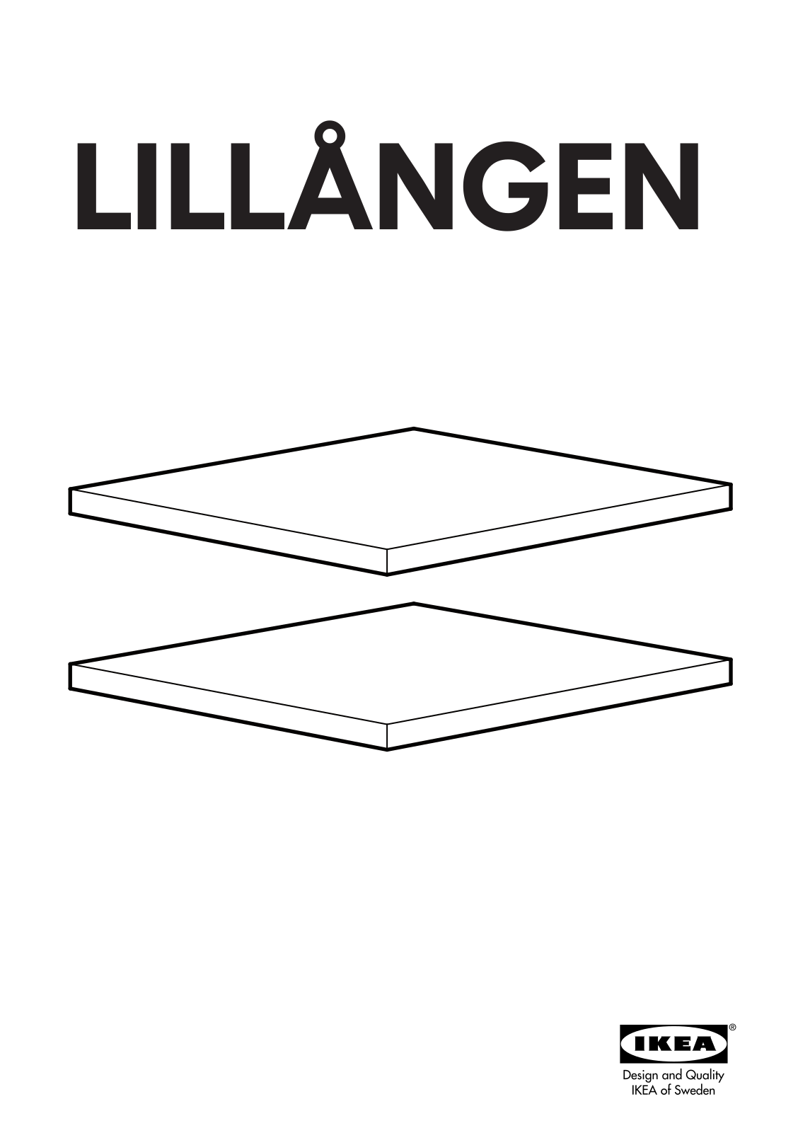 IKEA LILLAGEN SHELF Assembly Instruction