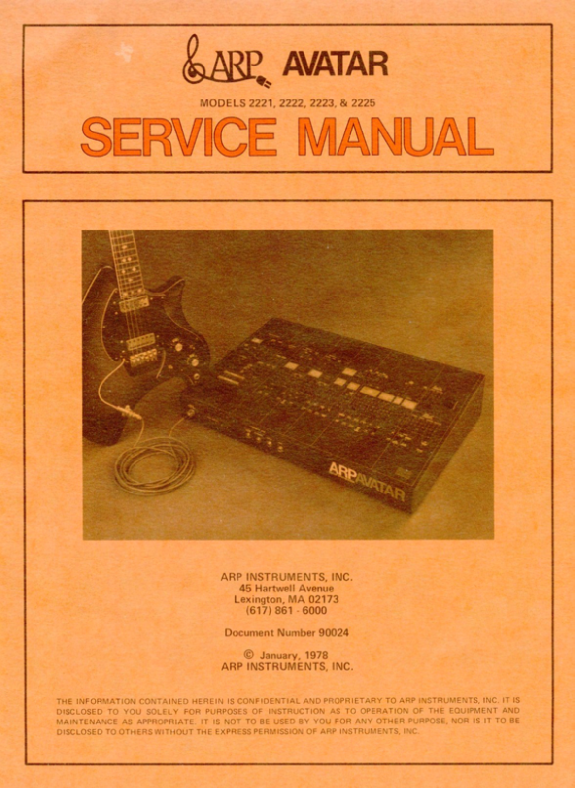 ARP Instruments 2221, 2222, 2223, 2225 Service Manual