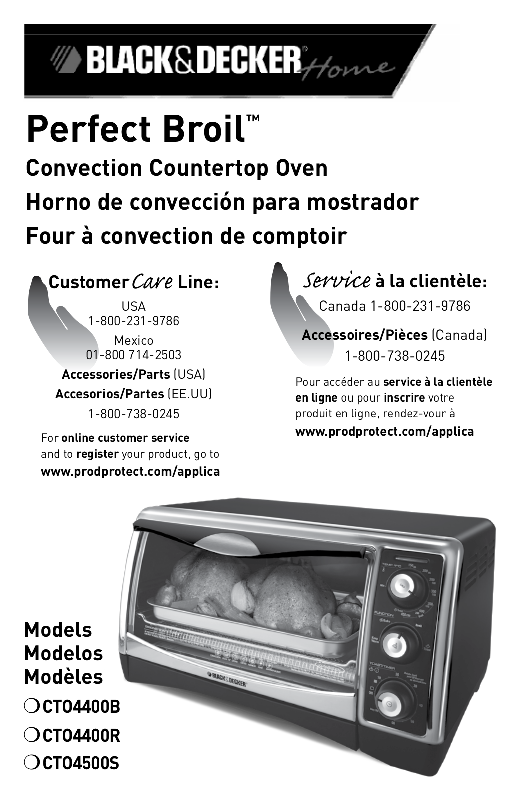 Black & Decker CTO4400B- 10G, CTO4400B-03G, CTO4400B-06G, CTO4400B-01G, CTO4400B-05G User Manual