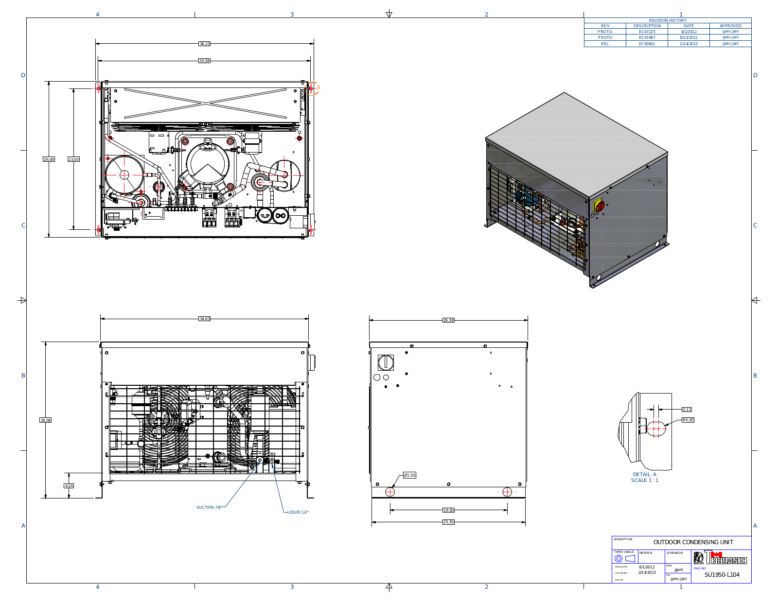 Tecumseh VSA9515ZNAHN, VSA9518ZNAHN Drawing Data