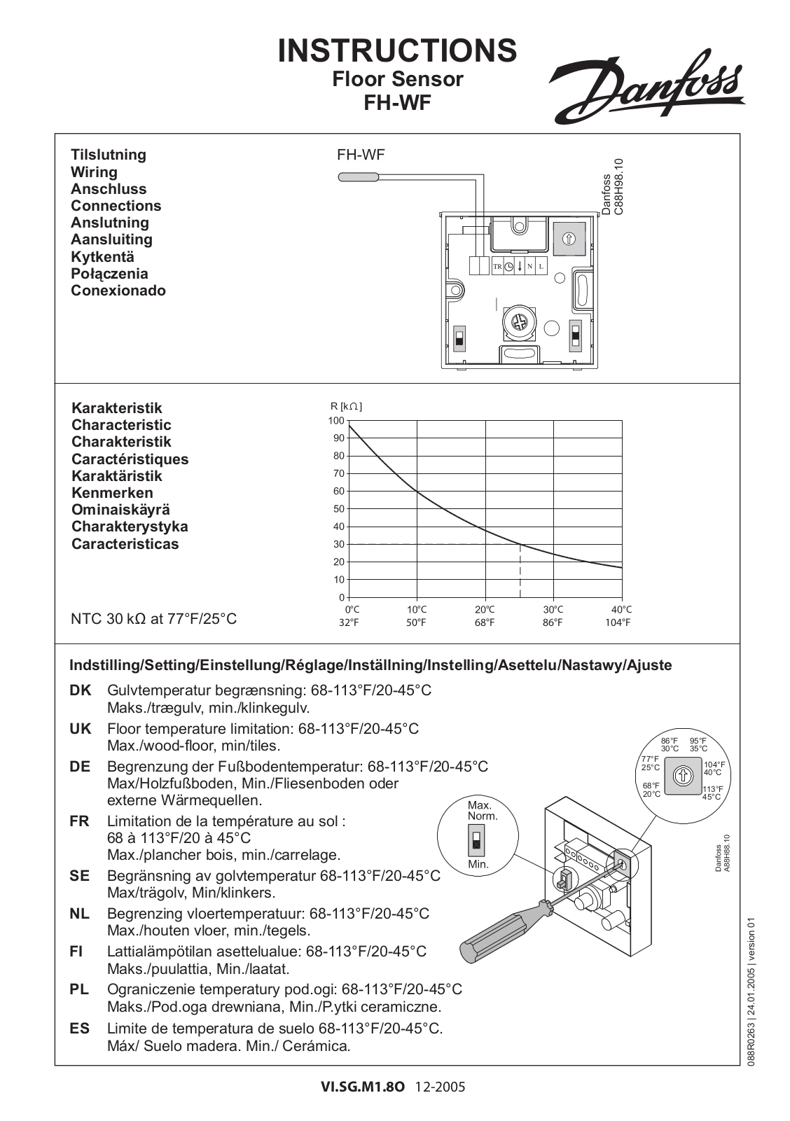 Danfoss FH-WF Operating guide