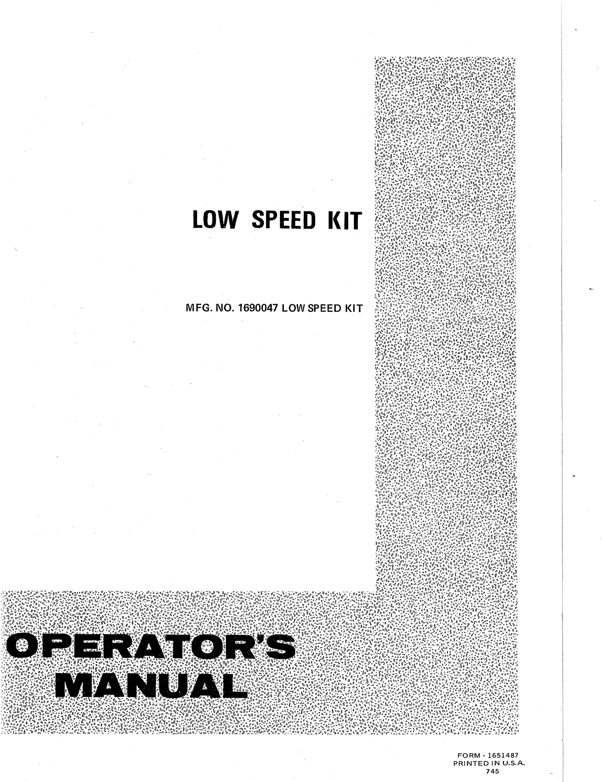 Snapper 1690047 User Manual