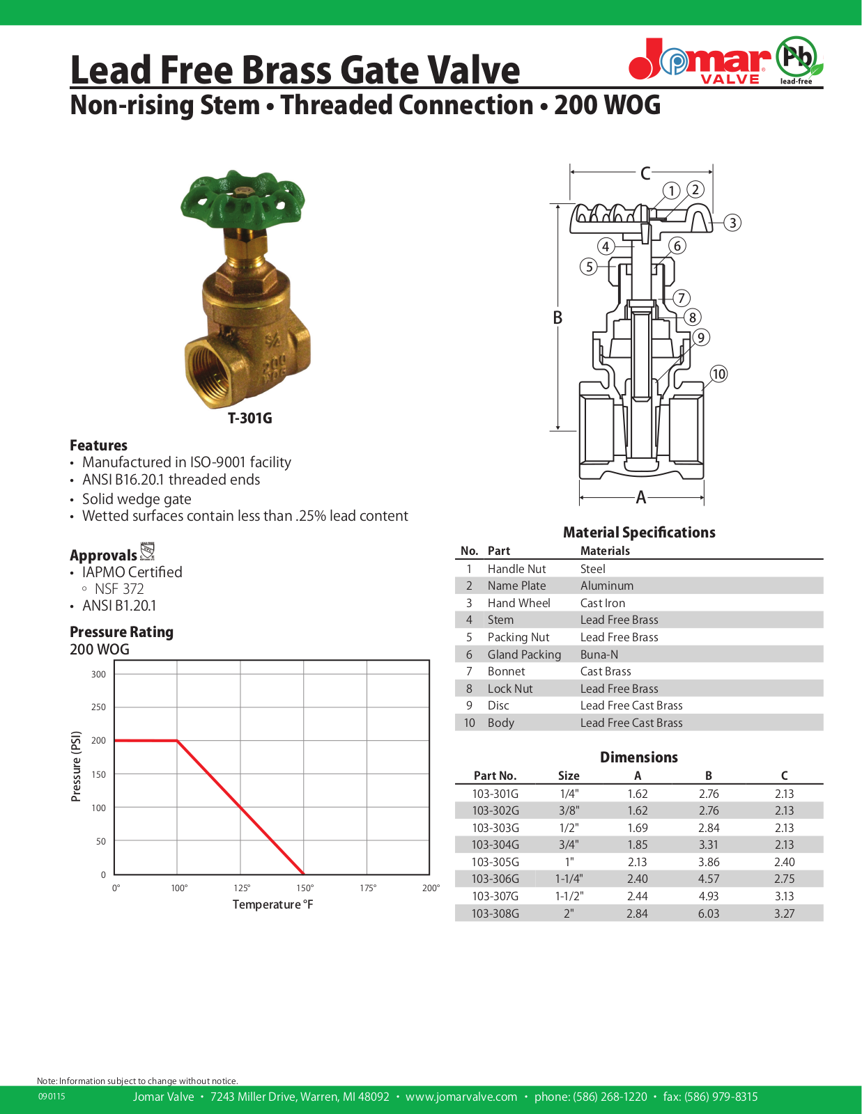 Jomar T-301G User Manual