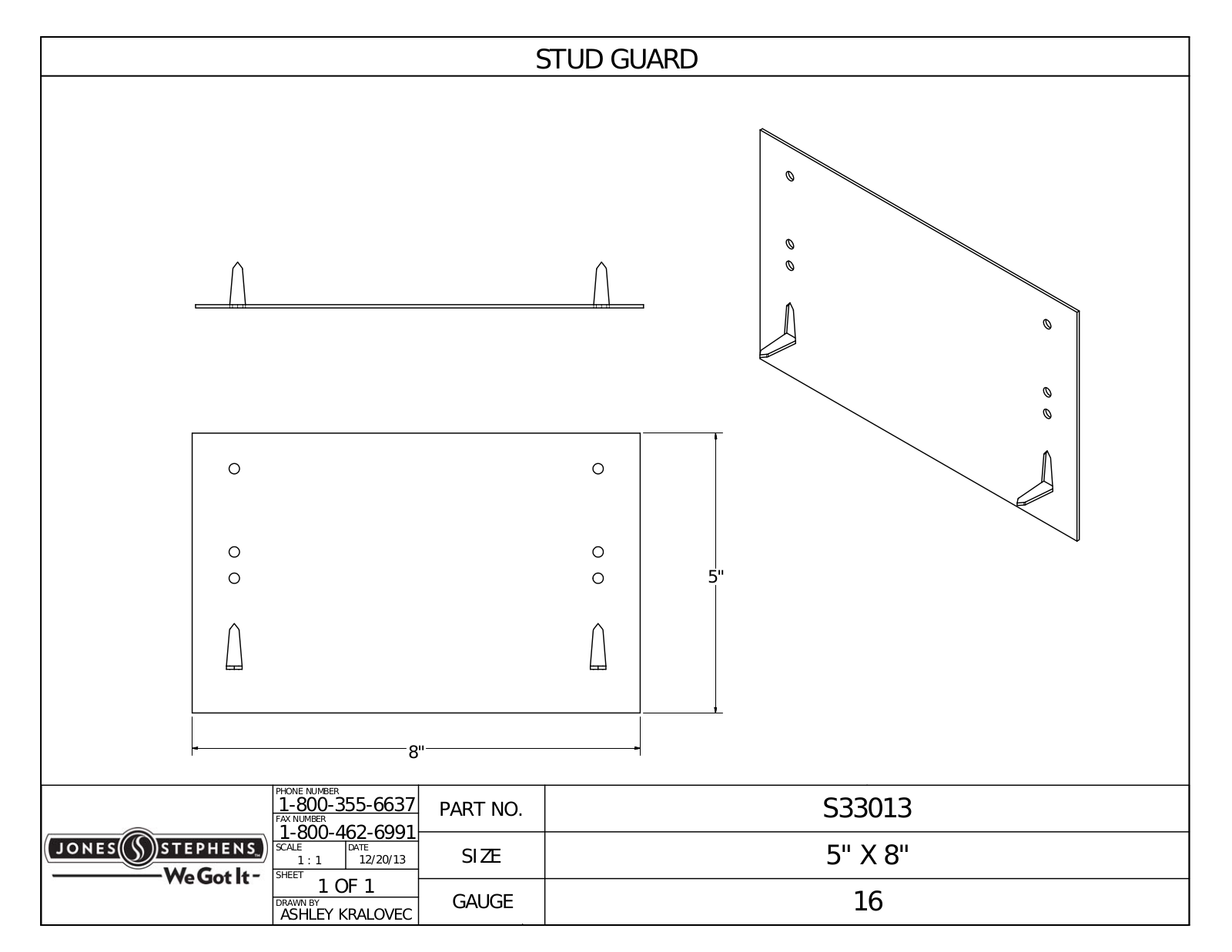 Jones Stephens S33013 Shematics