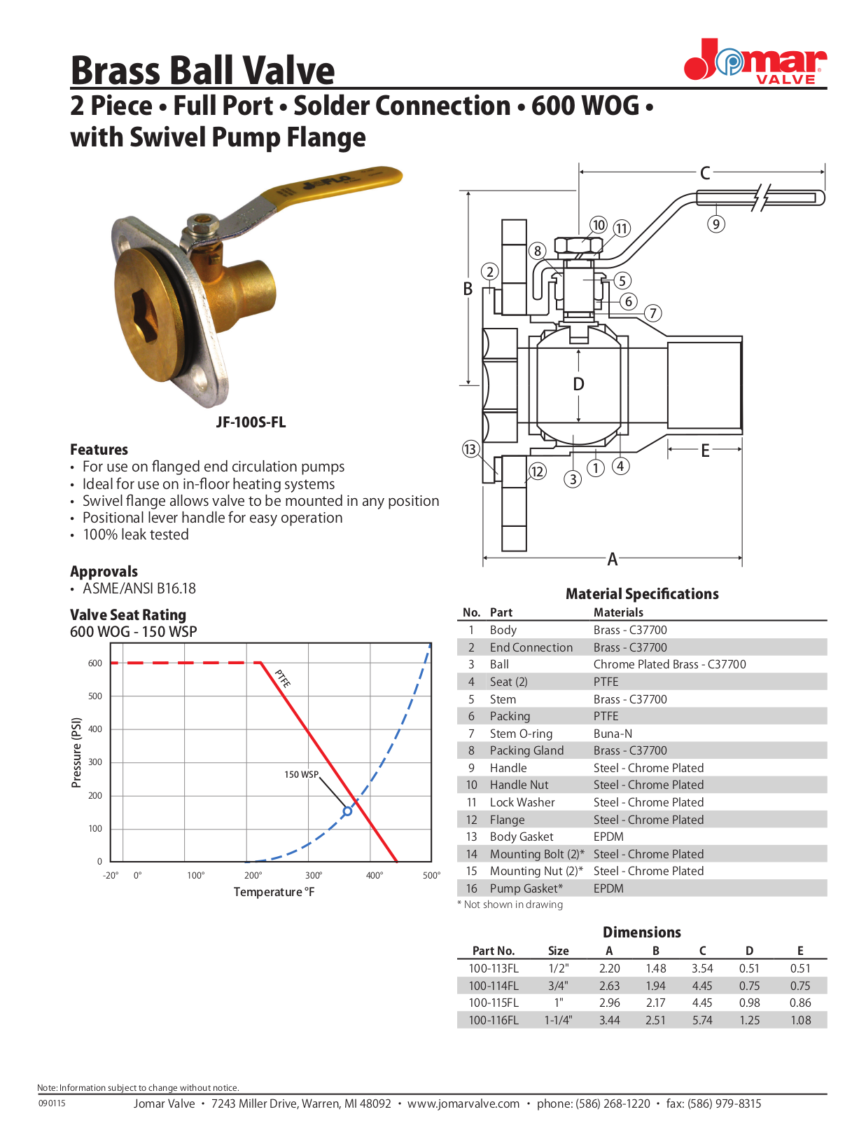 Jomar JF-100S-FL User Manual