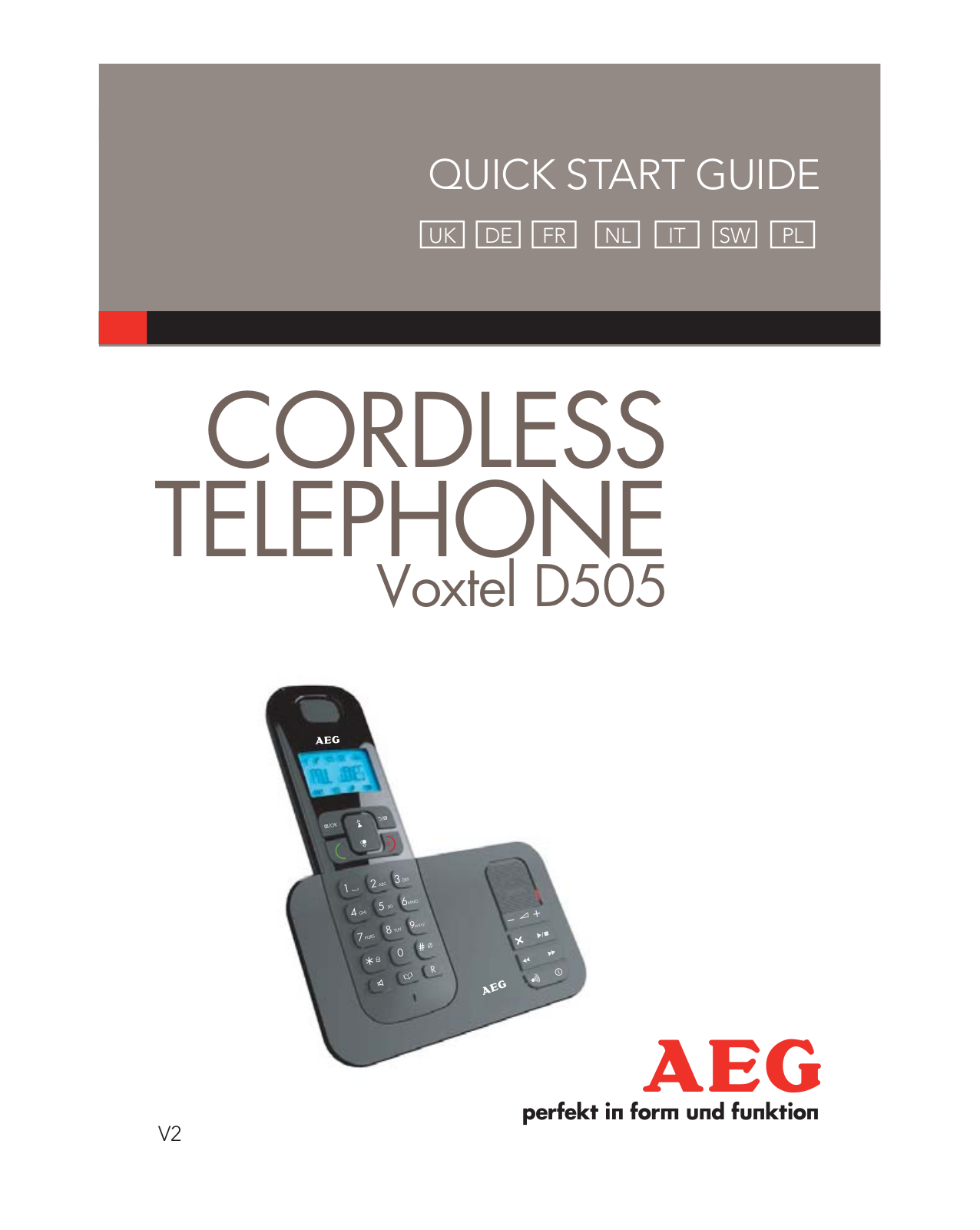 AEG Voxtel D505 User Manual