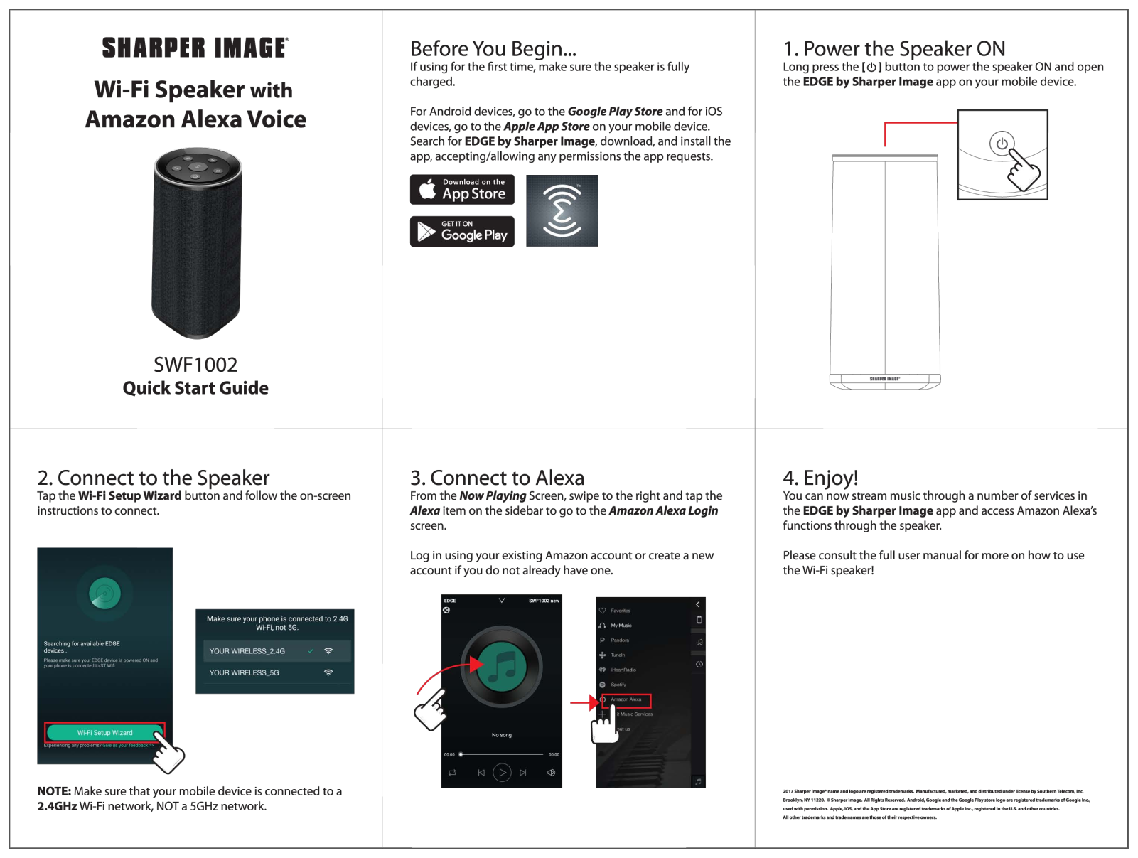 Sharper image SWF1002 User Manual