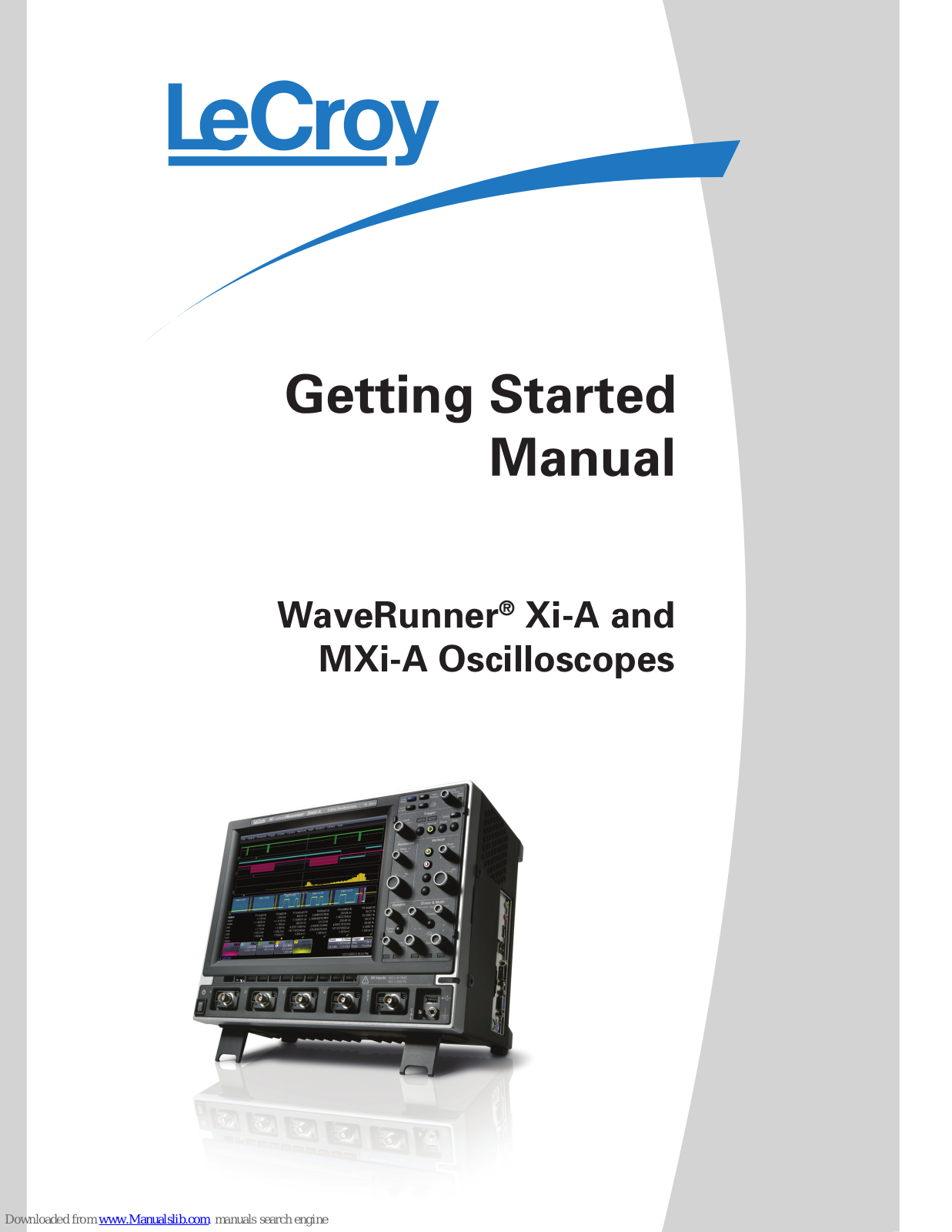 LeCroy WaveRunner Xi-A, WaveRunner MXi-A Getting Started Manual