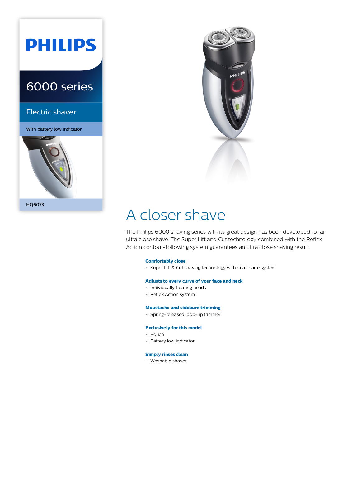 Philips HQ6073/16 leaflet - ManualMachine.com