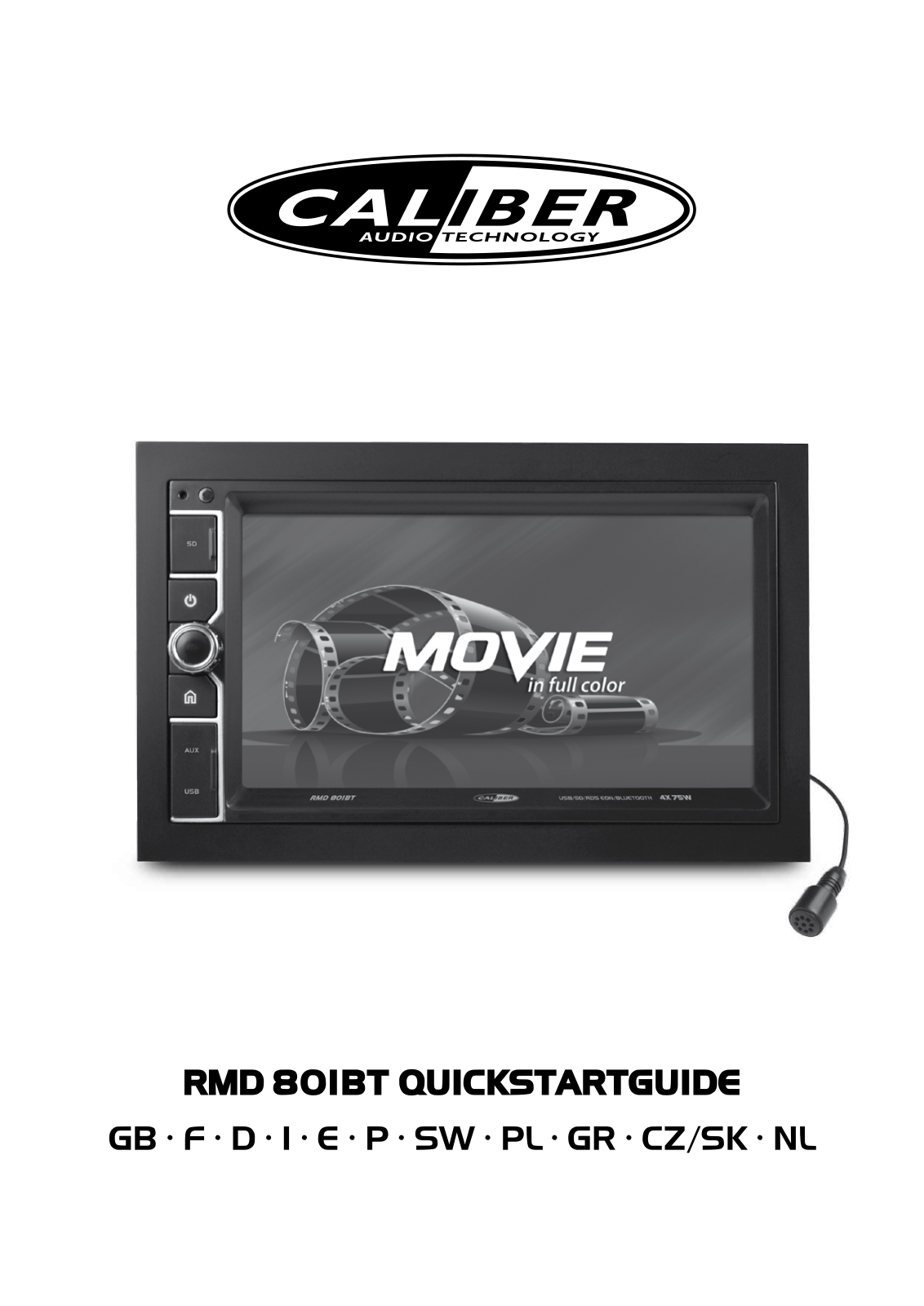 Caliber Audio Technology RMD 801BT Quick Start Guide