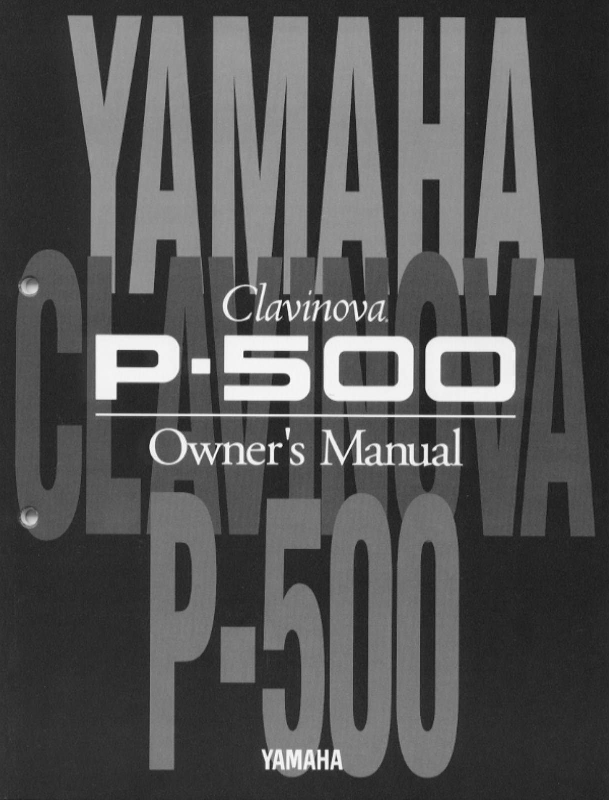 Yamaha P500E User Manual