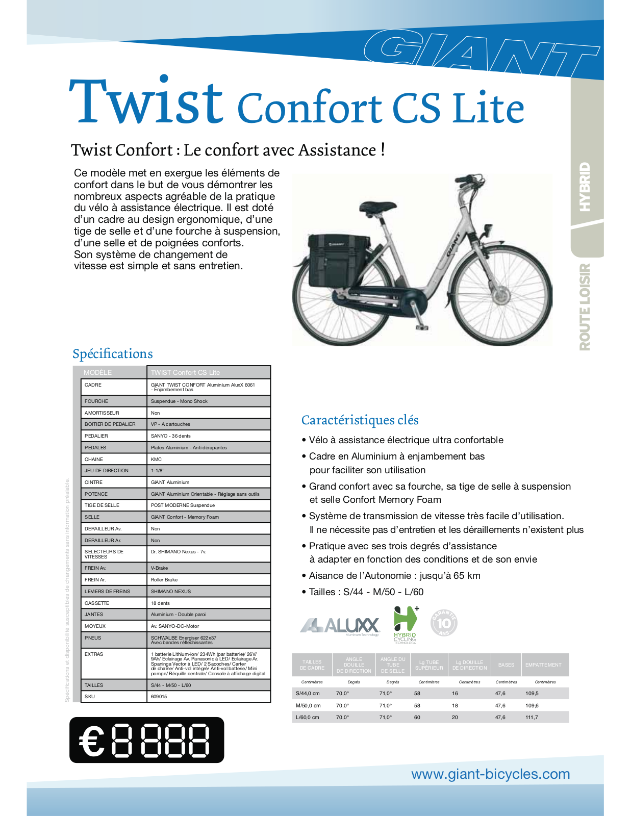 Giant TWIST COMFORT CS LITE User Manual