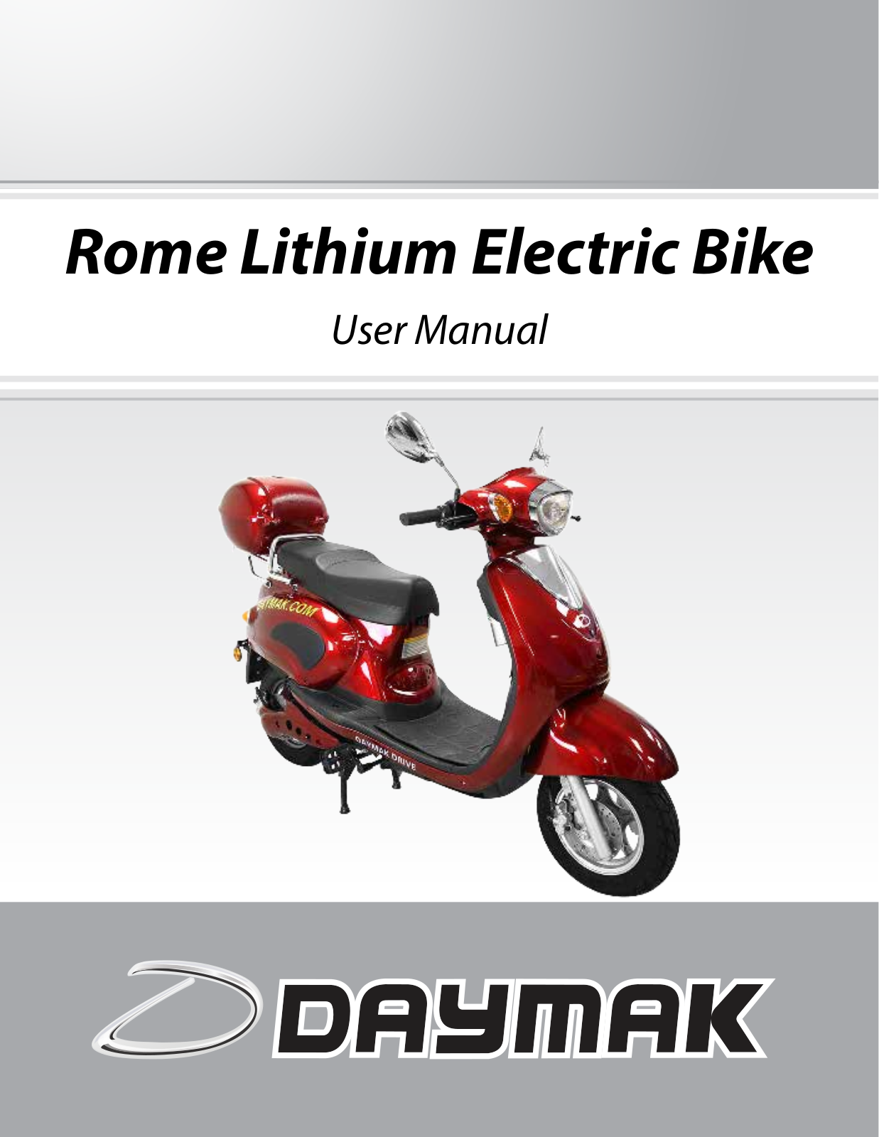 Daymak Rome Lithium User Manual