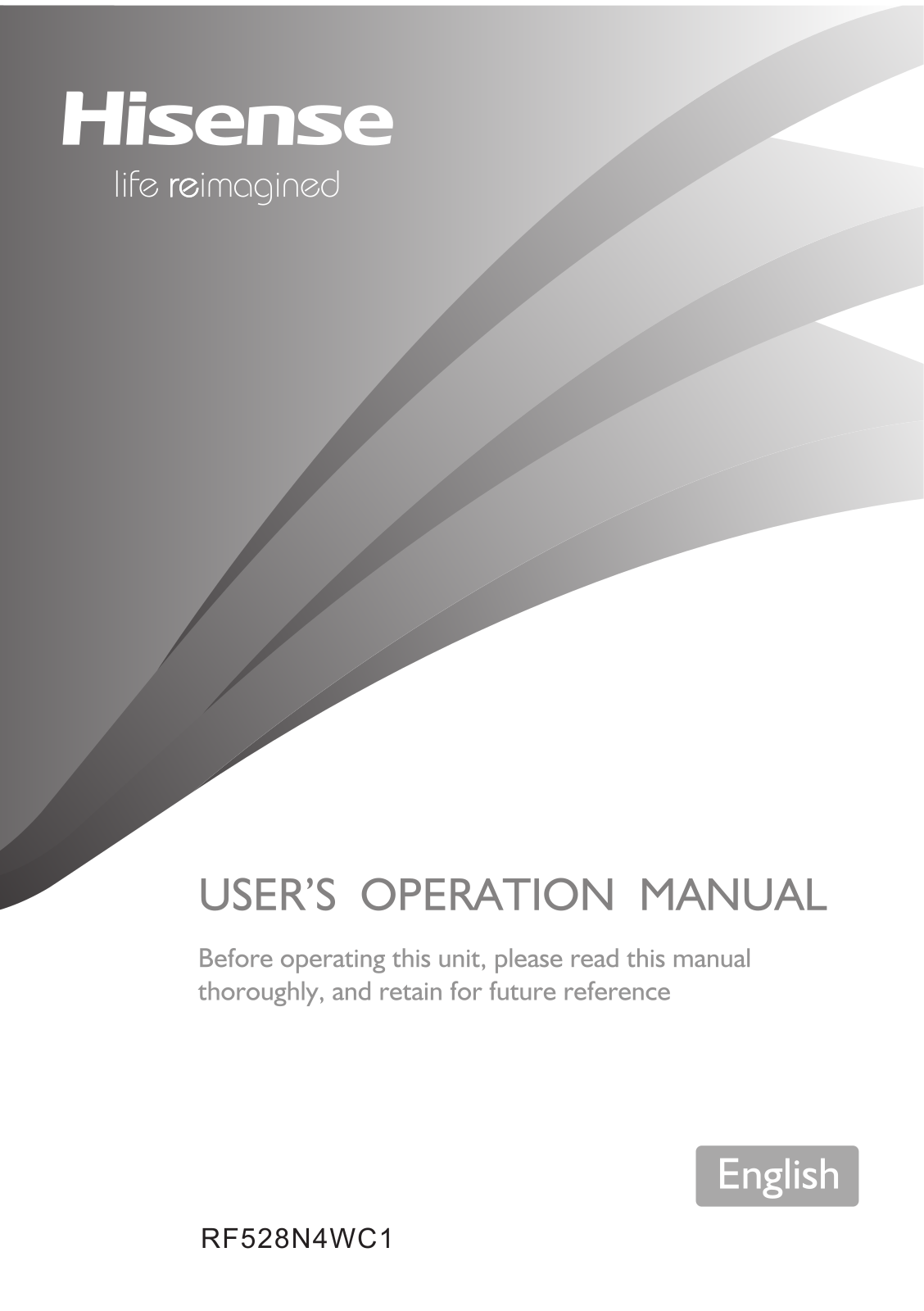 hisense RF528N4WC1 Instruction manual